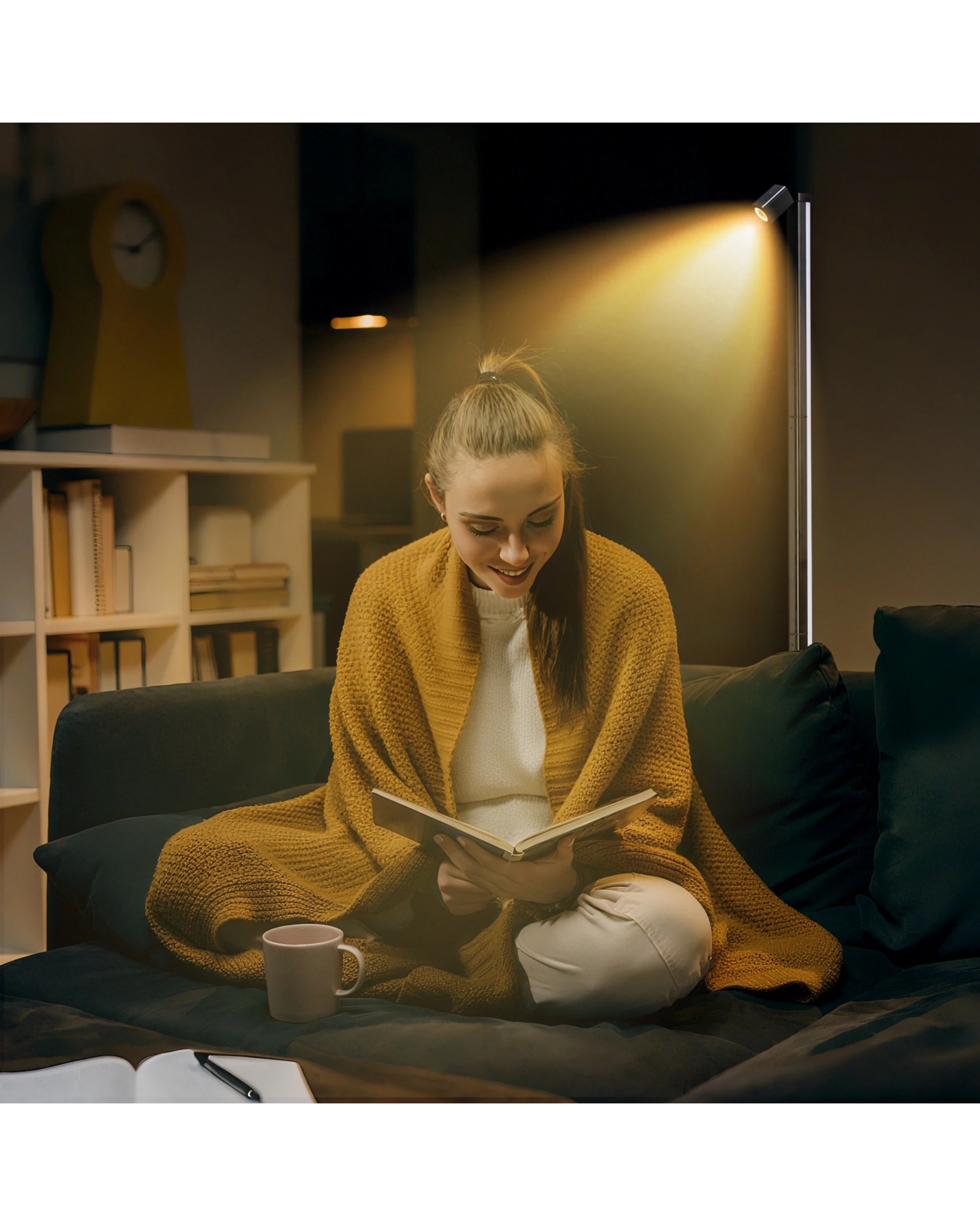 4 Advwin Corner Floor Lamp 140cm Smart LED Light Reading Light, 4 of 8
