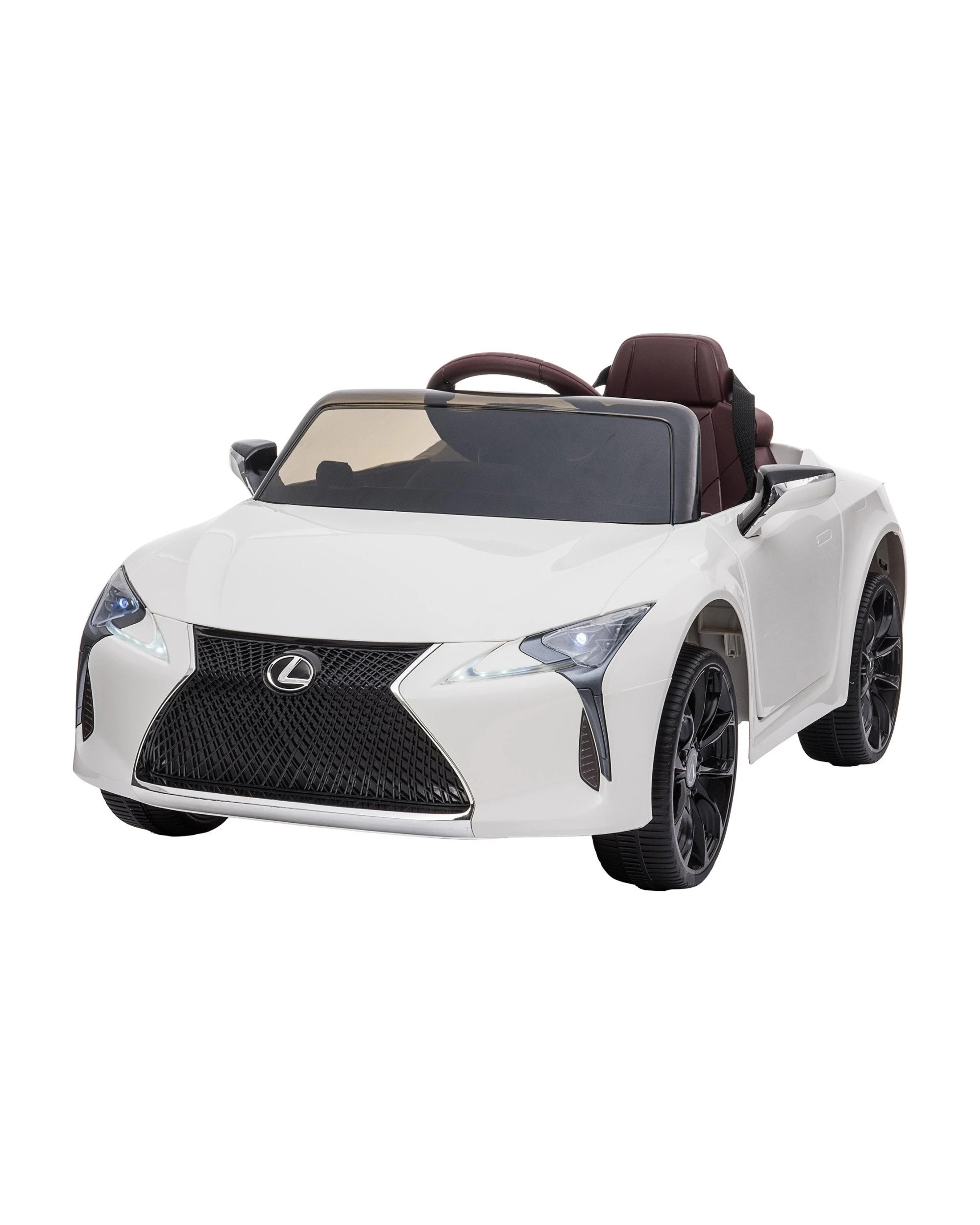 1 Kahuna Licensed Lexus LC 500 Kids Electric Ride On Car - White, 1 of 10