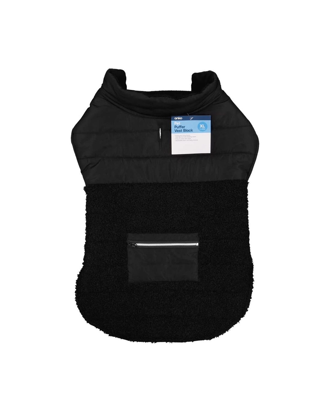 10 Pet Puffer Vest - Extra Large, Black, 10 of 10