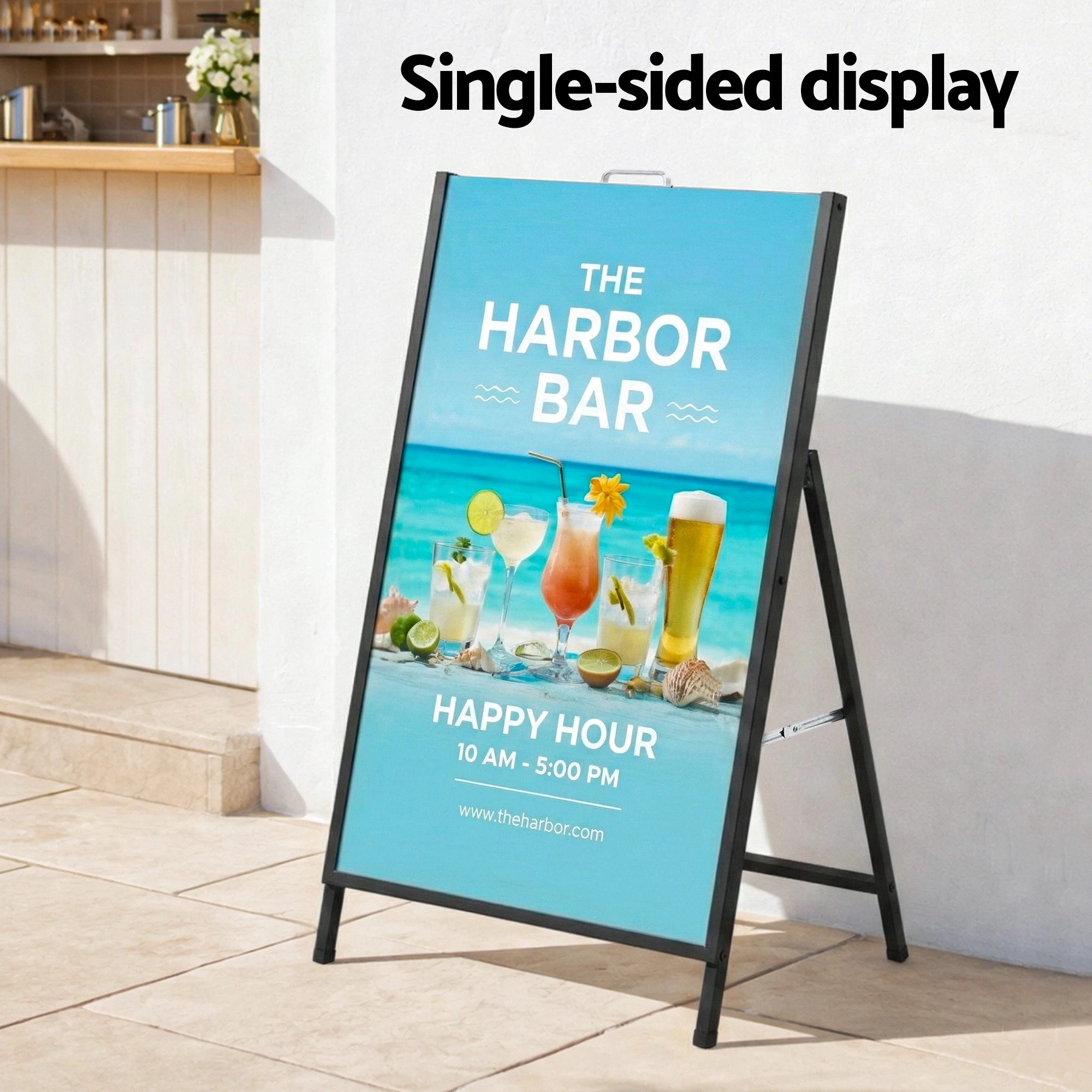 5 A1 Frame Sign Stand Single Sided Poster Display Board Outdoor Advertising 60x90cm - Black, 5 of 7