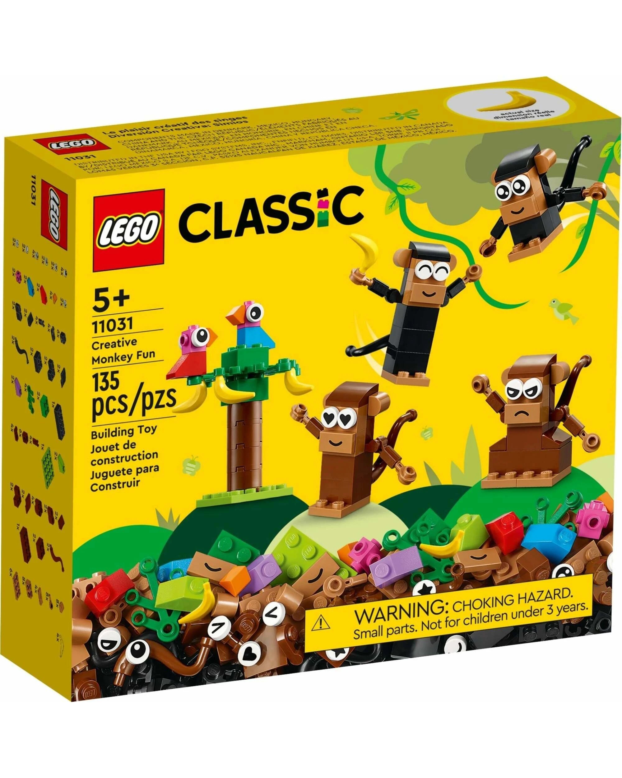 1 LEGO Classic Creative Monkeys, Birds, and Bananas 11031, 1 of 5