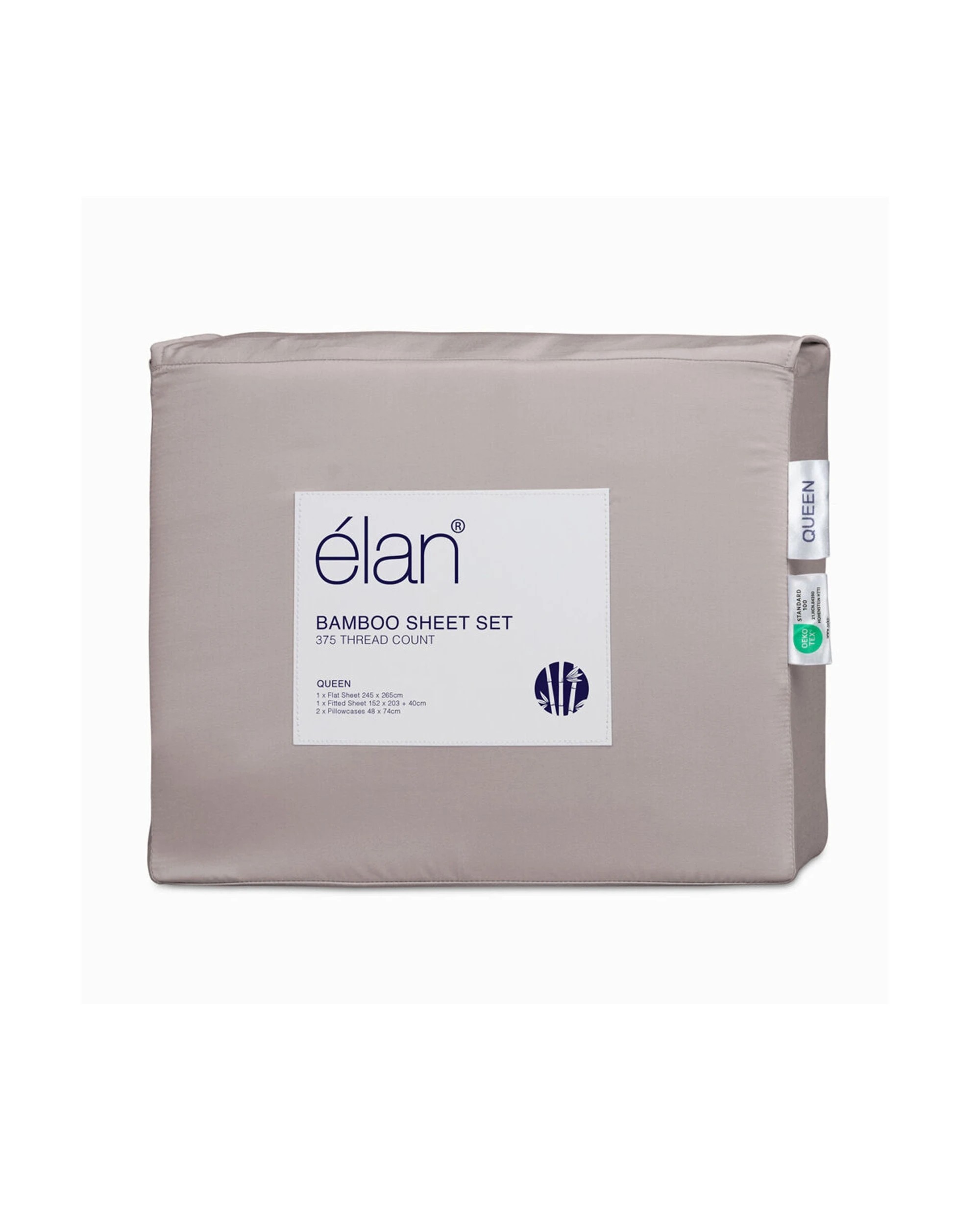 4 Elan Innovations Rayon From Bamboo Bed Set With Flat Sheet - King Bed - Pink, 4 of 4