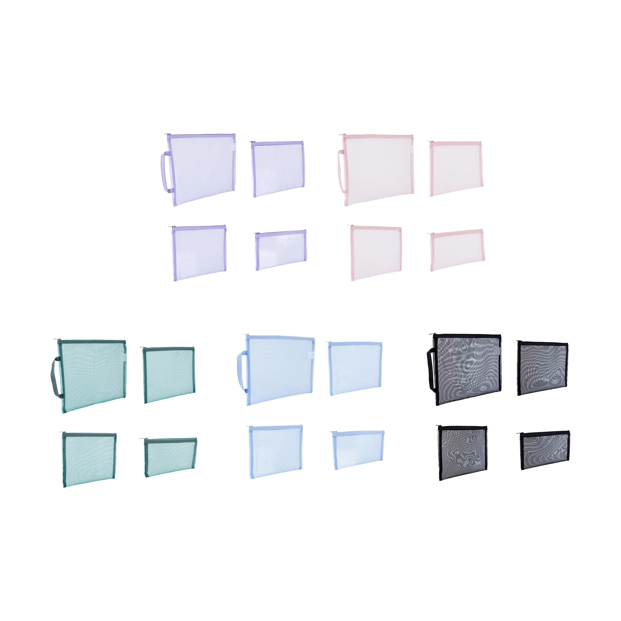 2 4 Piece Mesh Pouches - Assorted, 2 of 4