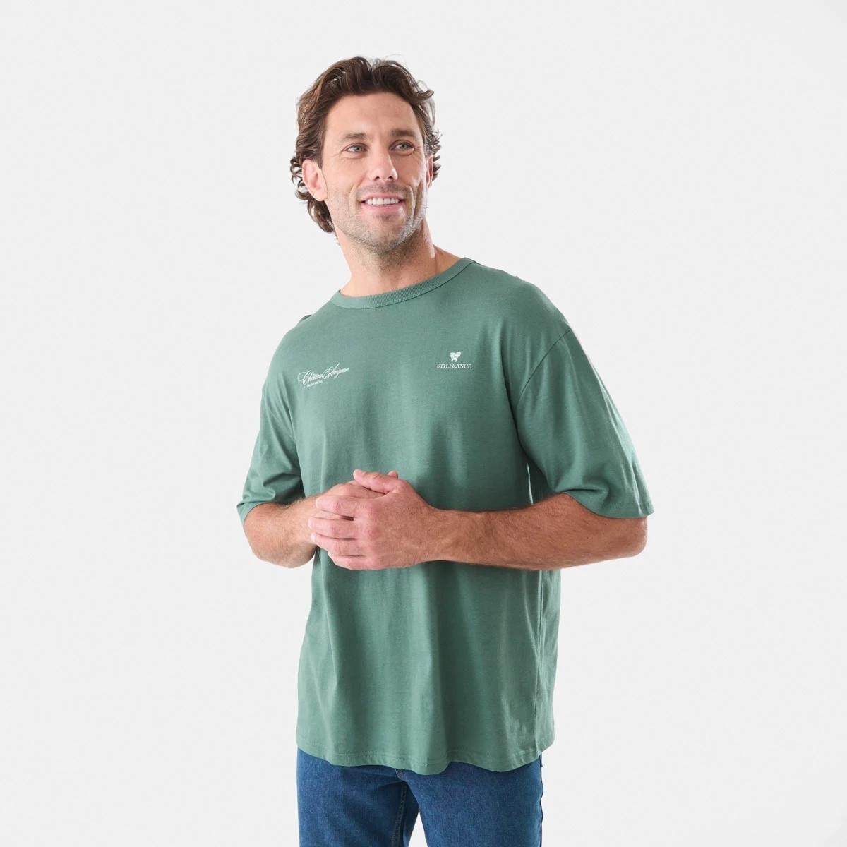 1 Oversized Graphic T-shirt Grn Pines, 1 of 5