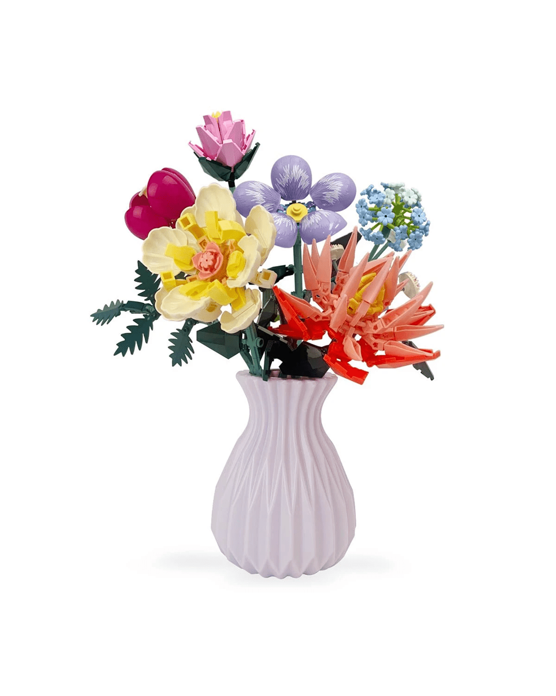 2 555 Piece Mini Blocks Flower Series: Flower Bouquet with Vase Playset, 2 of 8