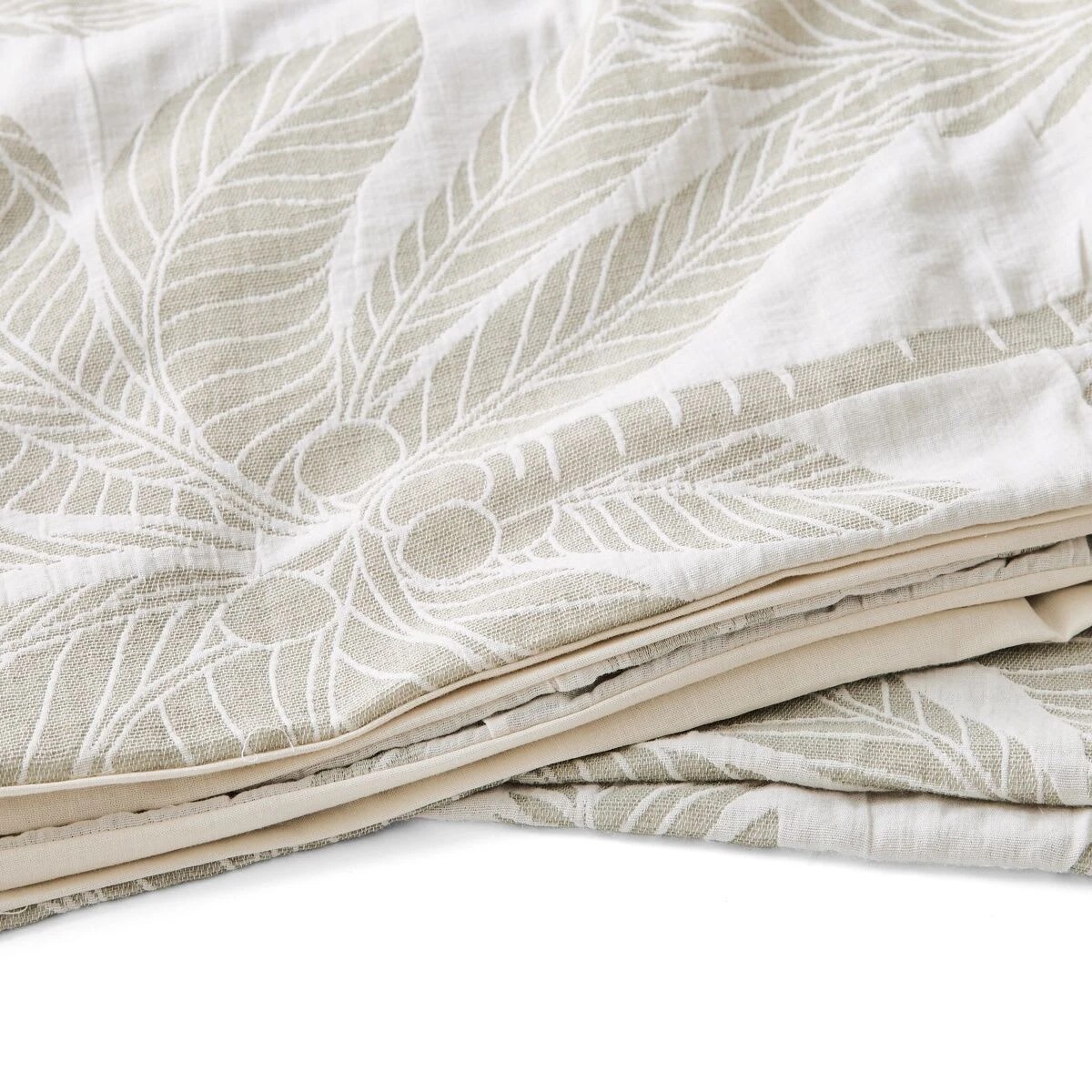 6 Palm Cotton Quilt Cover Set - King Bed, 6 of 6