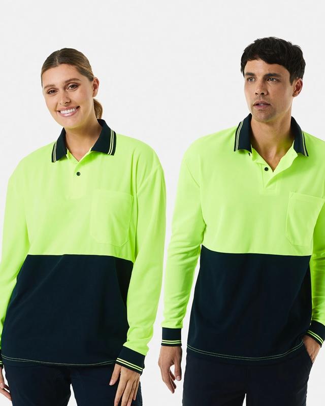Hi-Visibility Long Sleeve Polo S