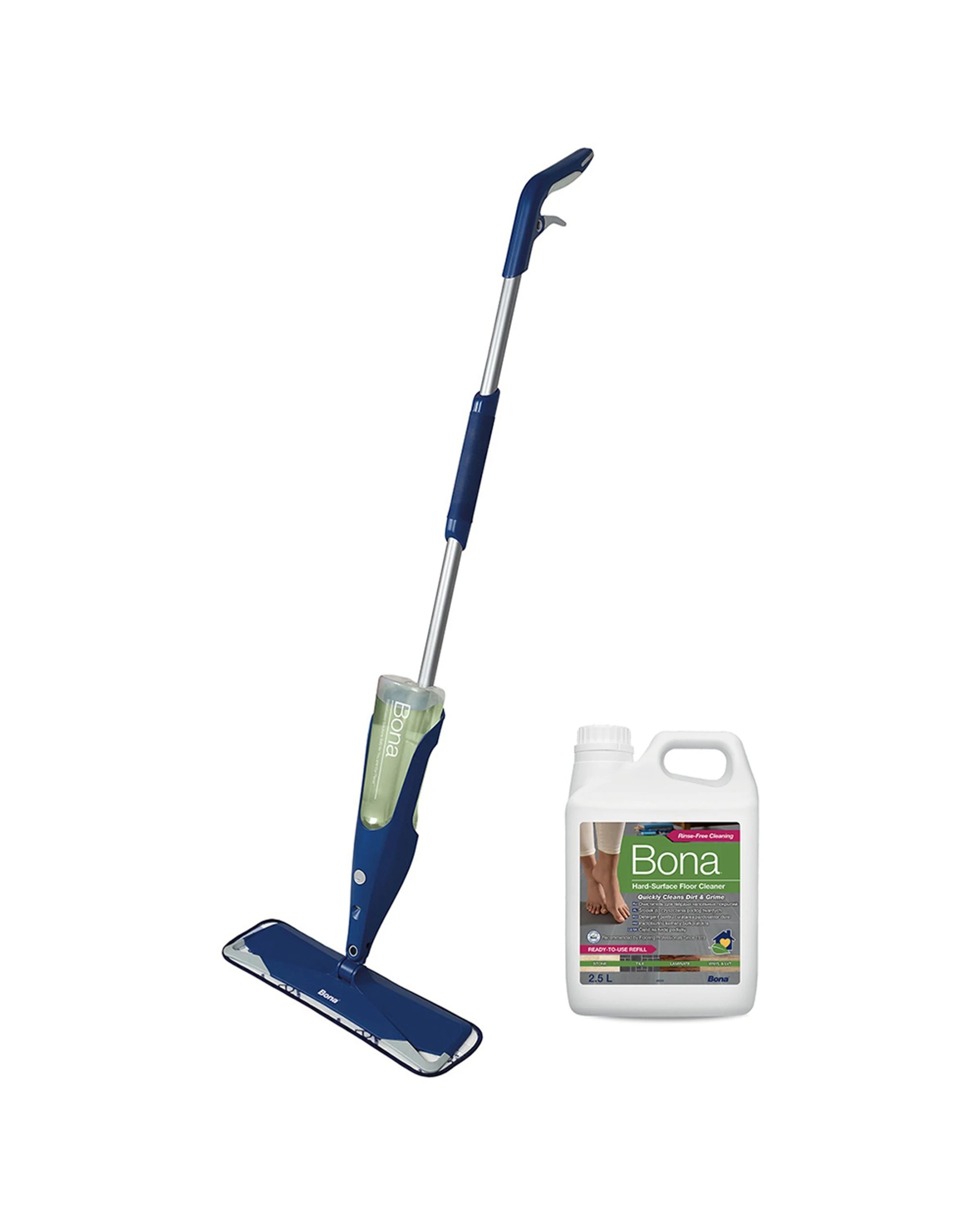 1 Bona Stone Tile Laminate Spray Mop Kit & Refillable Cartridge Microfiber Pad - Multi, 1 of 1