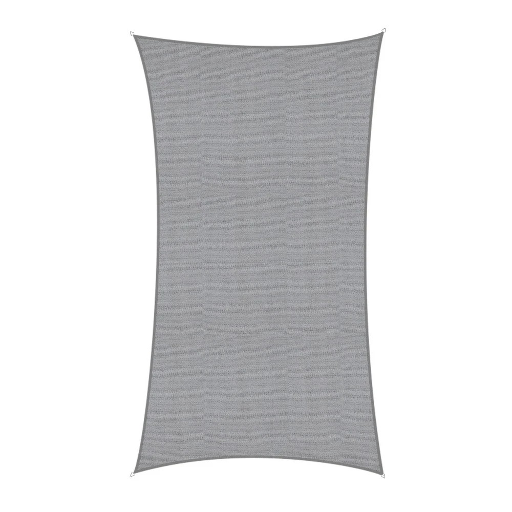 1 Instahut Sun Shade Sail Shadecloth Canopy Rectangle 280gsm 4x6m - Grey, 1 of 7