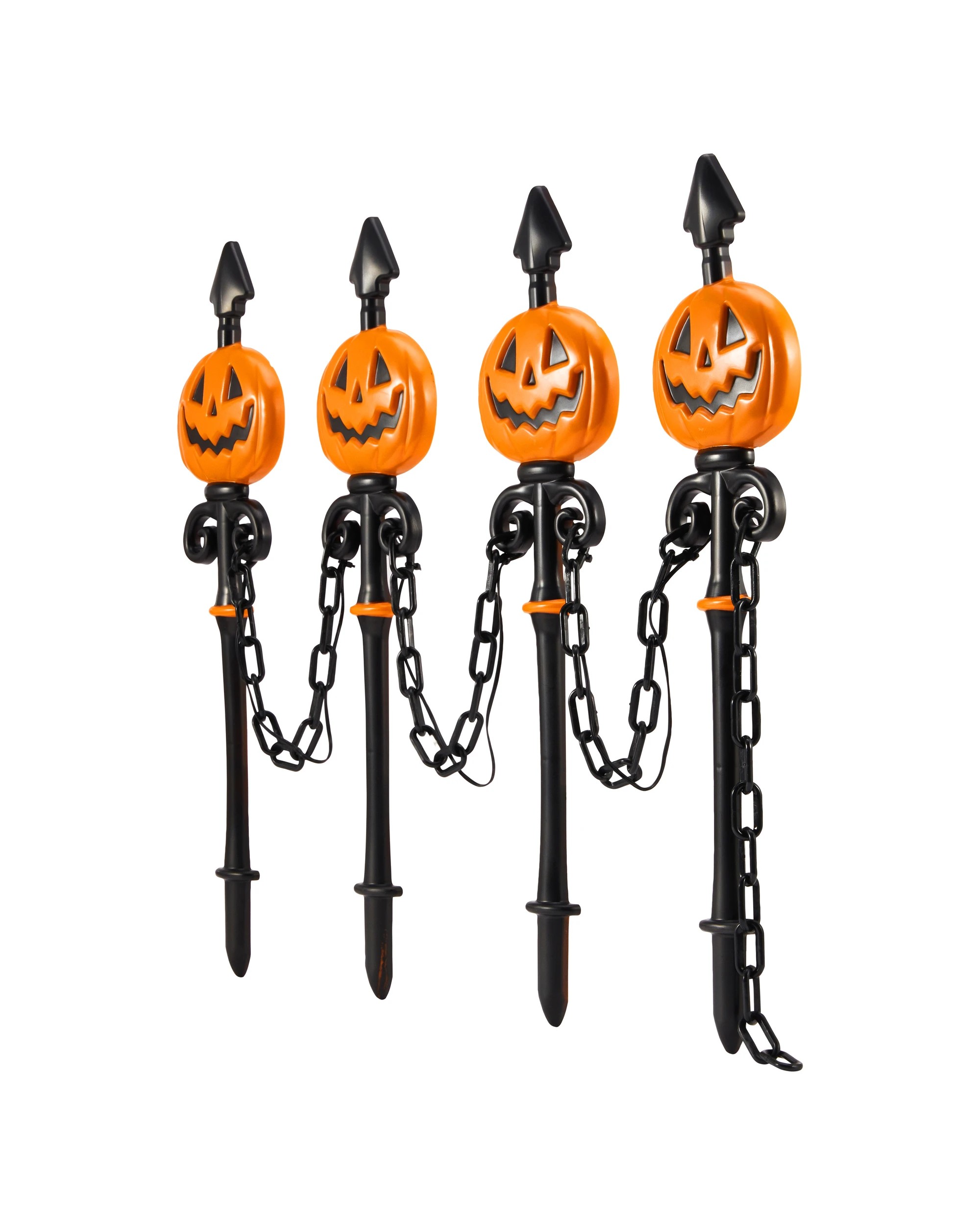 3 4 Pack Battery Operated LED Light Up Fence Stakes, 3 of 8