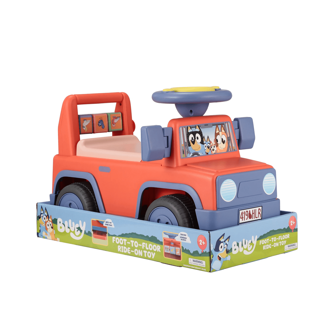 4 Bluey Foot-to-floor Ride-on Toy
 - Red, 4 of 9