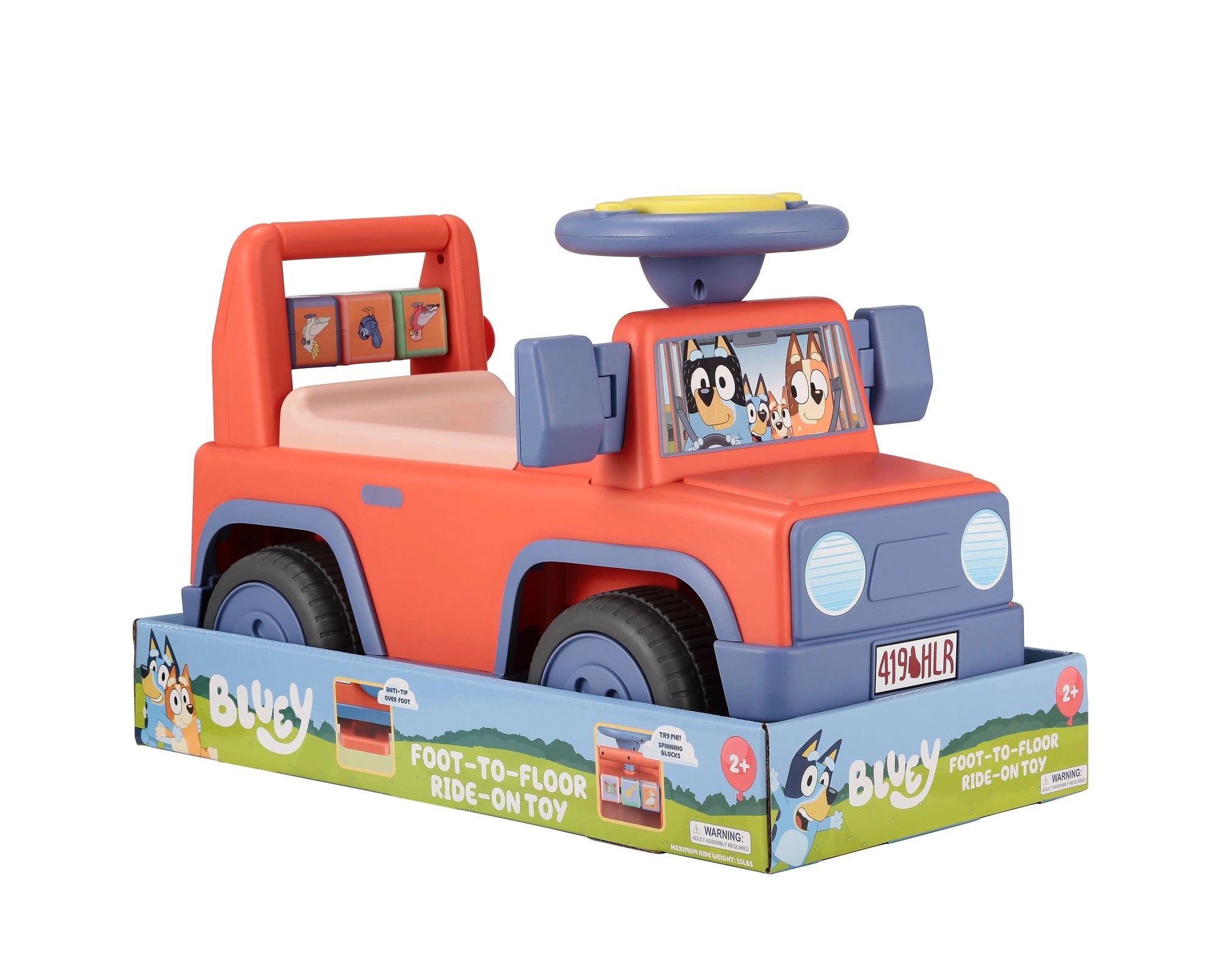 4 Bluey Foot-to-Floor Ride-On Toy - Red, 4 of 9