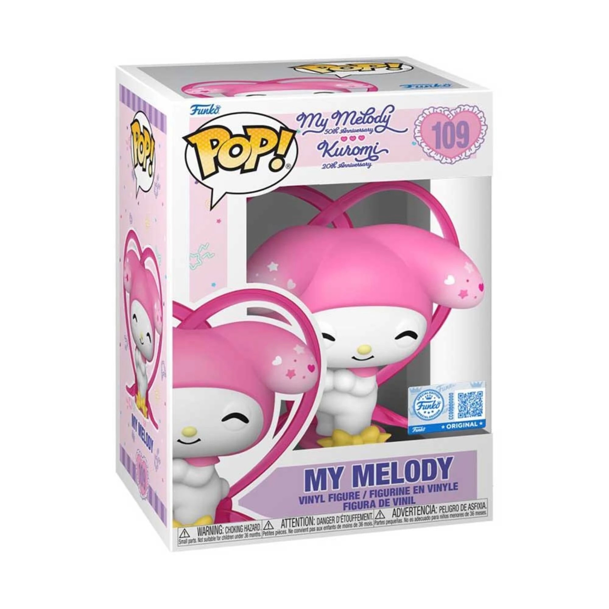 2 Sanrio - Hello Kitty - My Melody with Ribbon Pop! Vinyl Figure, 2 of 2