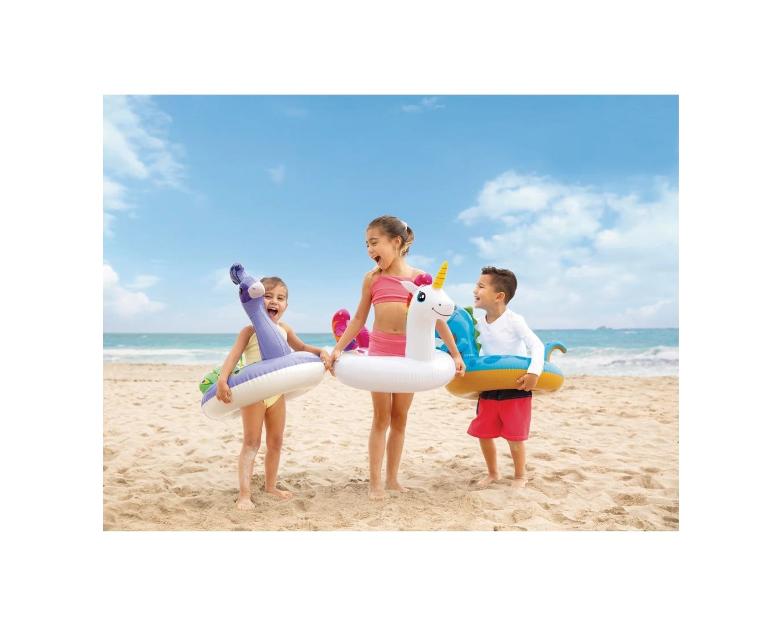 9 INTEX Big Animal Kids Children Inflatable Pool Ring - Assorted, 9 of 9