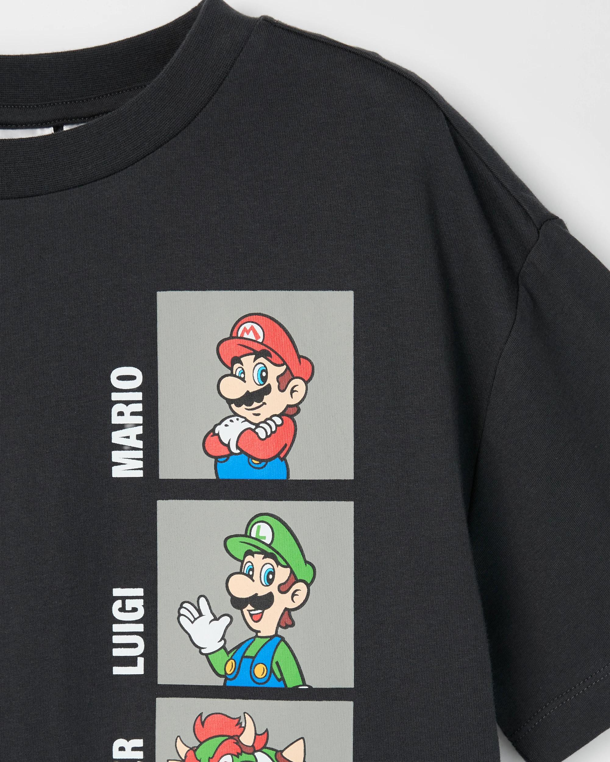6 Super Mario Australian Cotton Older Boys Oversized Knit Pyjama Set MARIO, 6 of 7