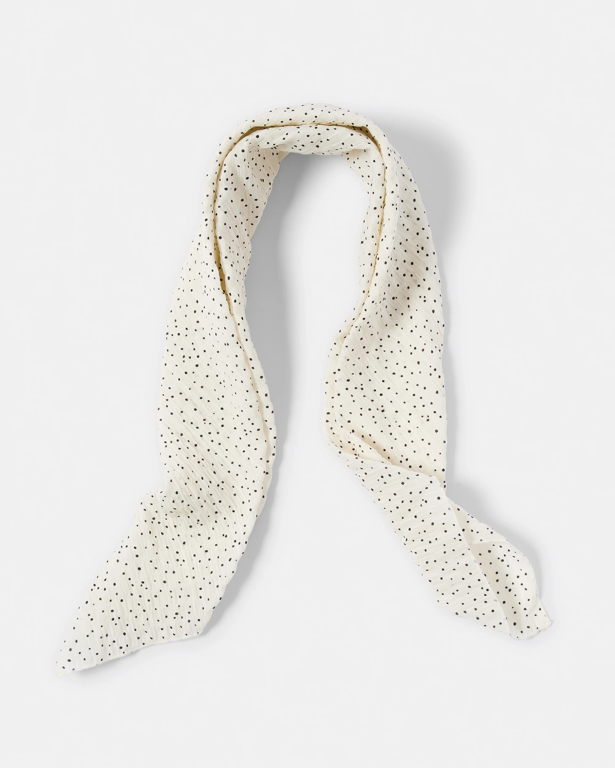 2 Mini Polka Scarf - White, 2 of 6
