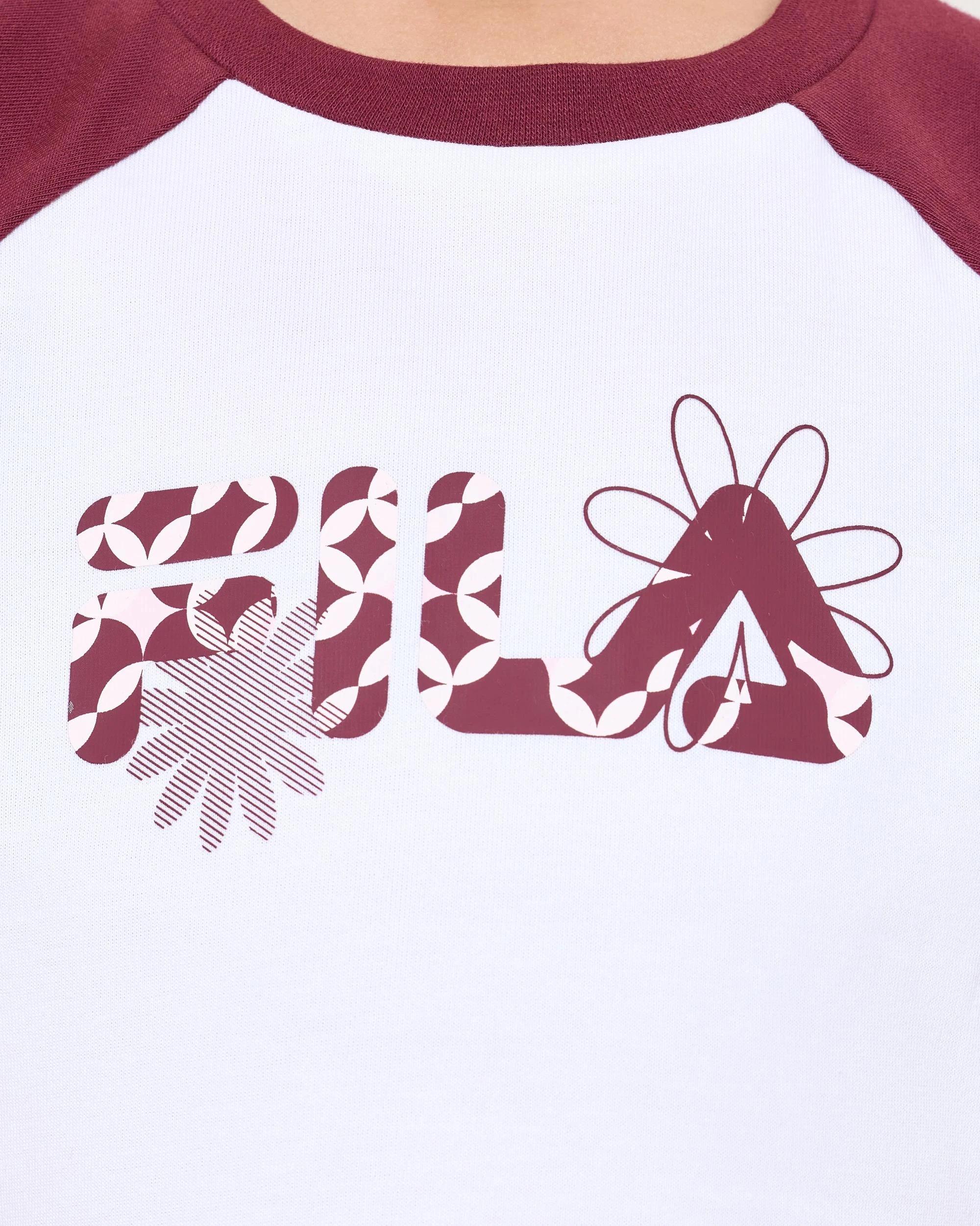 4 Aria Oversized Short Sleeve White T-Shirt - Fila WHITE, 4 of 6