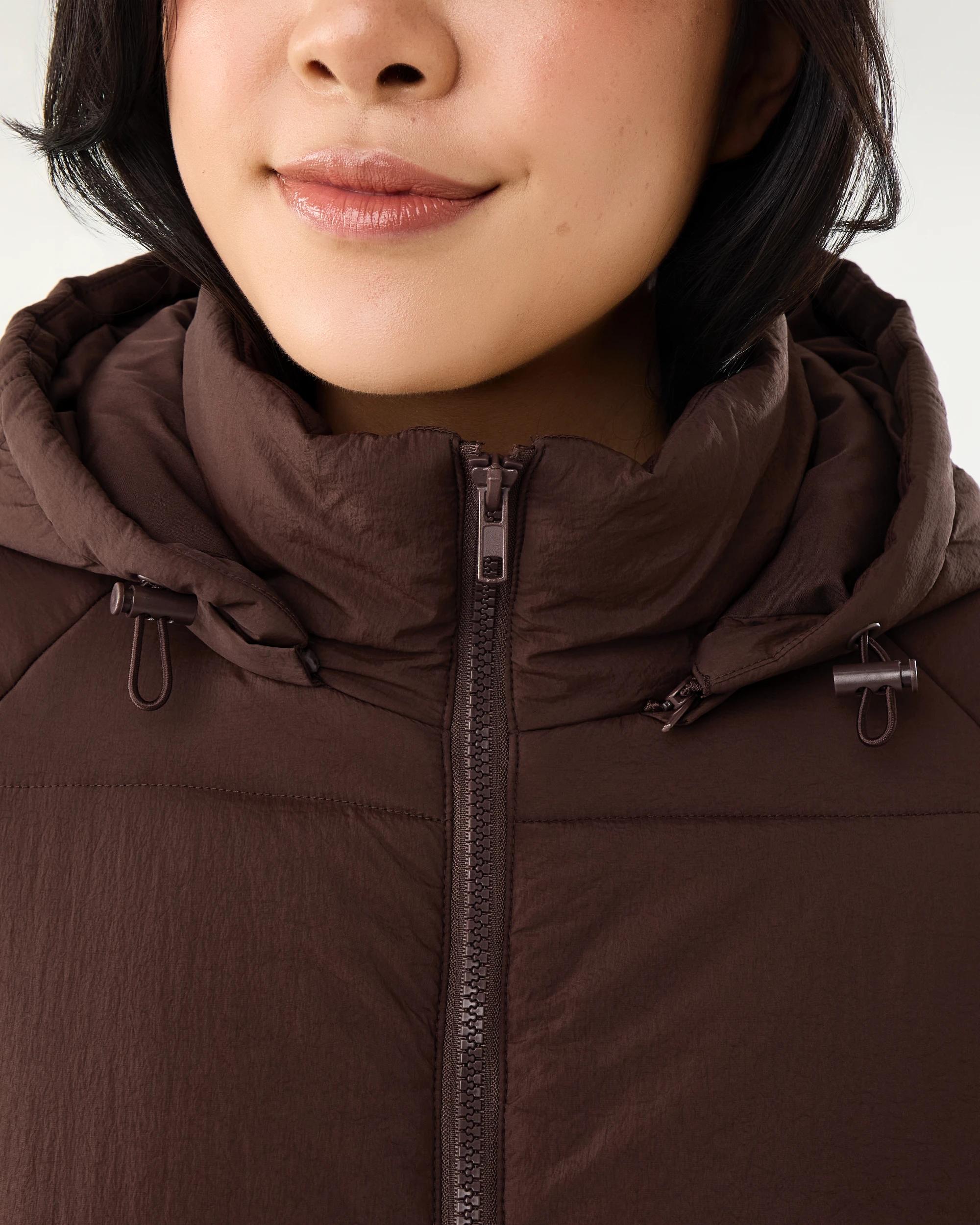 6 Hybrid Puffer Jacket Melt Brown, 6 of 9