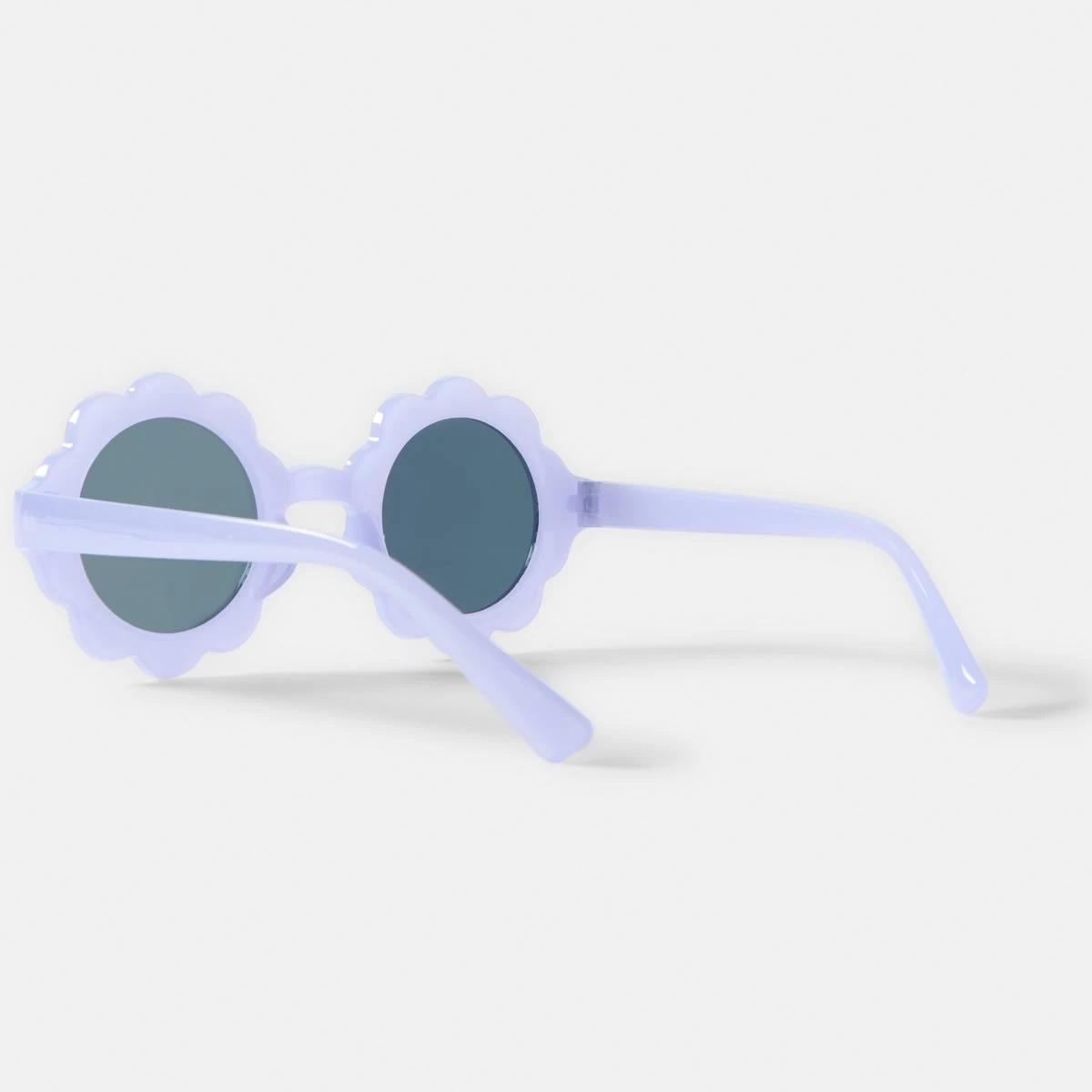 3 Kids Flower Round Sunglasses - Purple Flower, 3 of 4