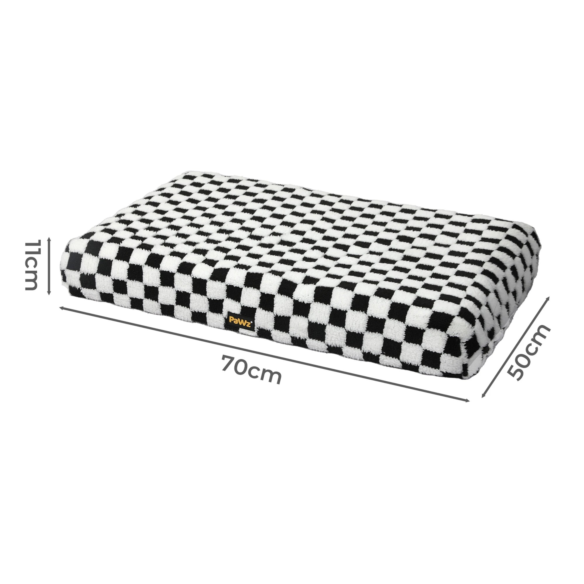 3 Pawz Orthopedic Pet Bed Square Checkerboard M, 3 of 9