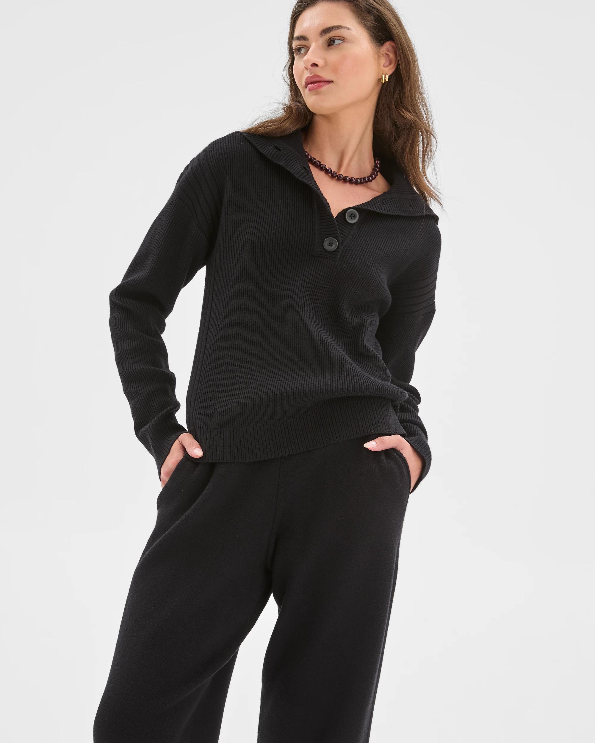 3 Target Petites Petites Clean Knit Pants BLACK, 3 of 7