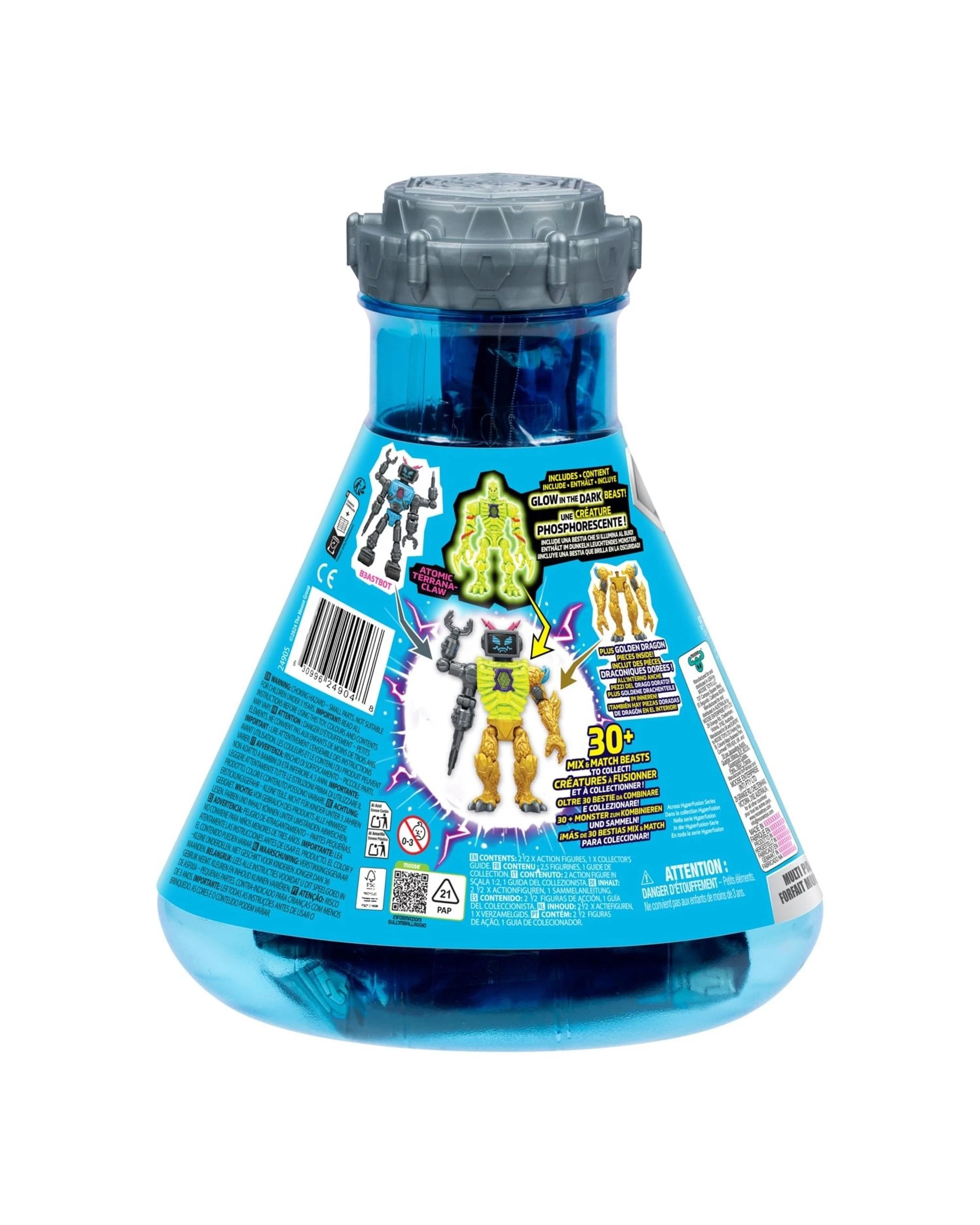 6 Mr Beast Lab Hybrids Multi Pack Mix and Match Figures - Lab-Bot Vs GID Skeleton, 6 of 6