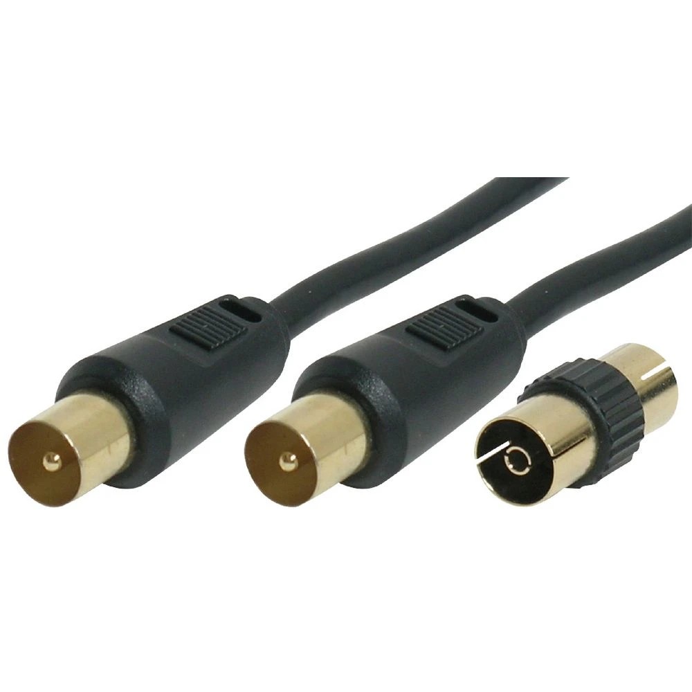 1 Comsol Male-Male Antenna Cable with Female Adaptor 5m, 1 of 1