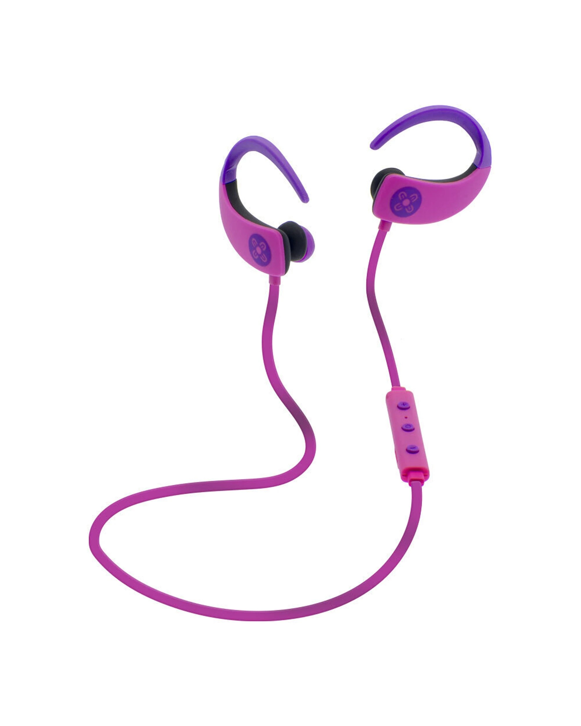 1 Moki Octane Bluetooth Ear-hooks Earphones Wireless Lightweight Silicone Bud - Pink, 1 of 1