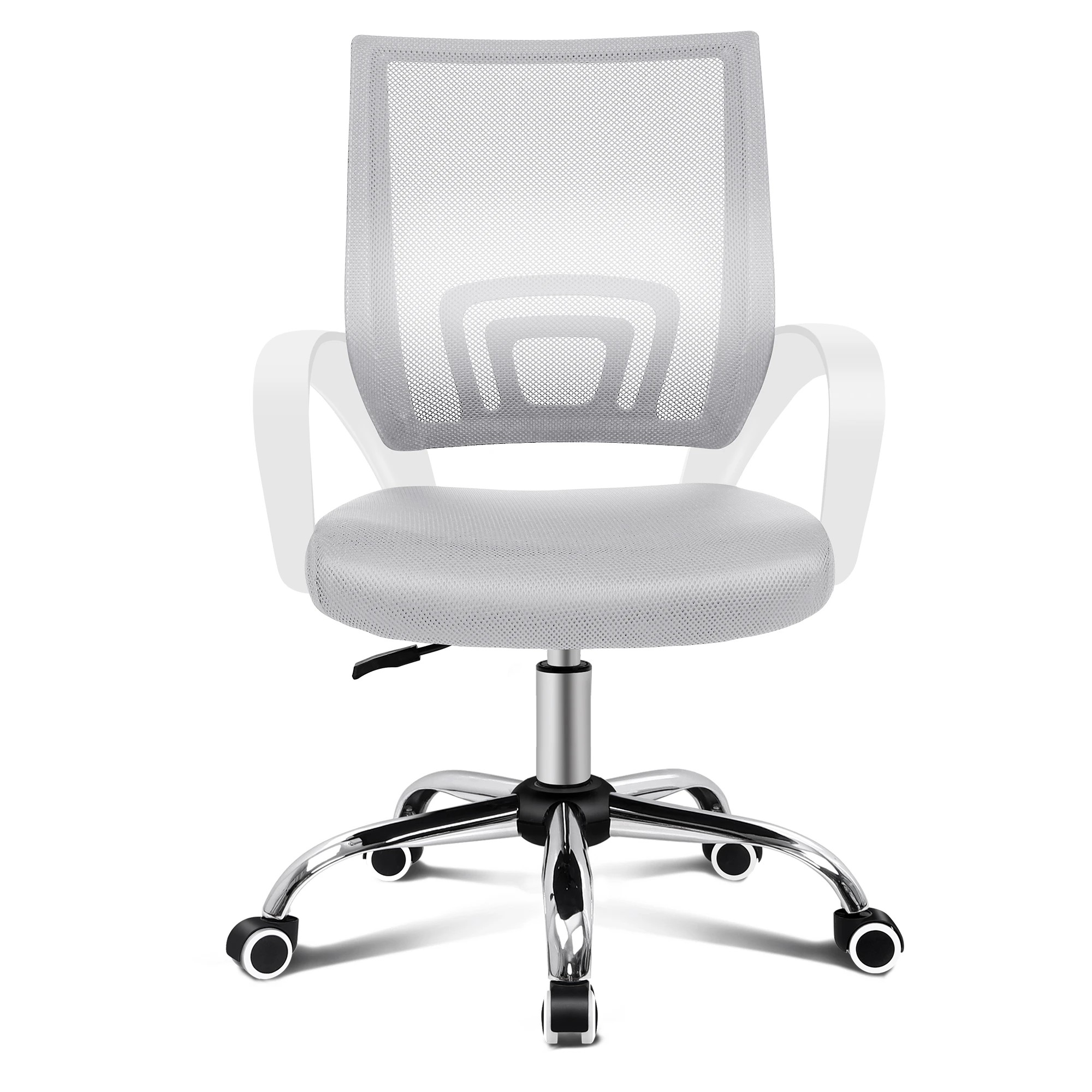 4 Alfordson Mesh Office Chair Executive Gaming Seat Computer Racing Work - White Grey, 4 of 10