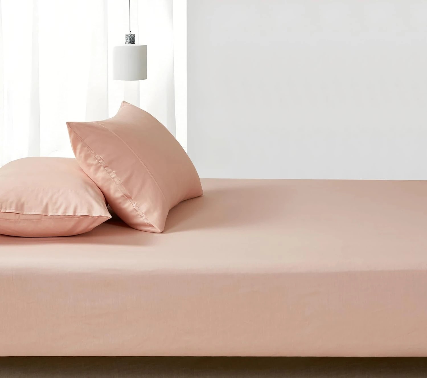 4 Gioia Casa Vintage Washed Cotton Fitted Sheet Set Soft Breathable - King Single Bed - Pink, 4 of 6
