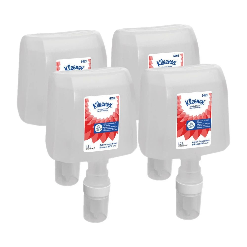 2 Kleenex Alcohol Foam Hand Sanitiser Cartridge 1.2L x 4, 2 of 2