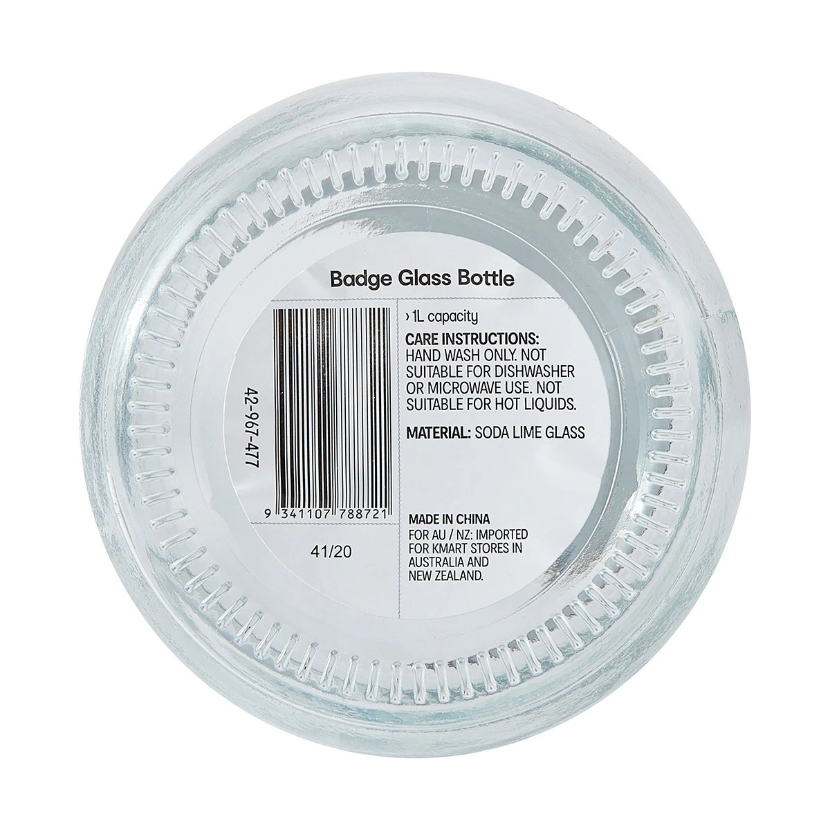 6 Badge Glass Bottle, 6 of 6