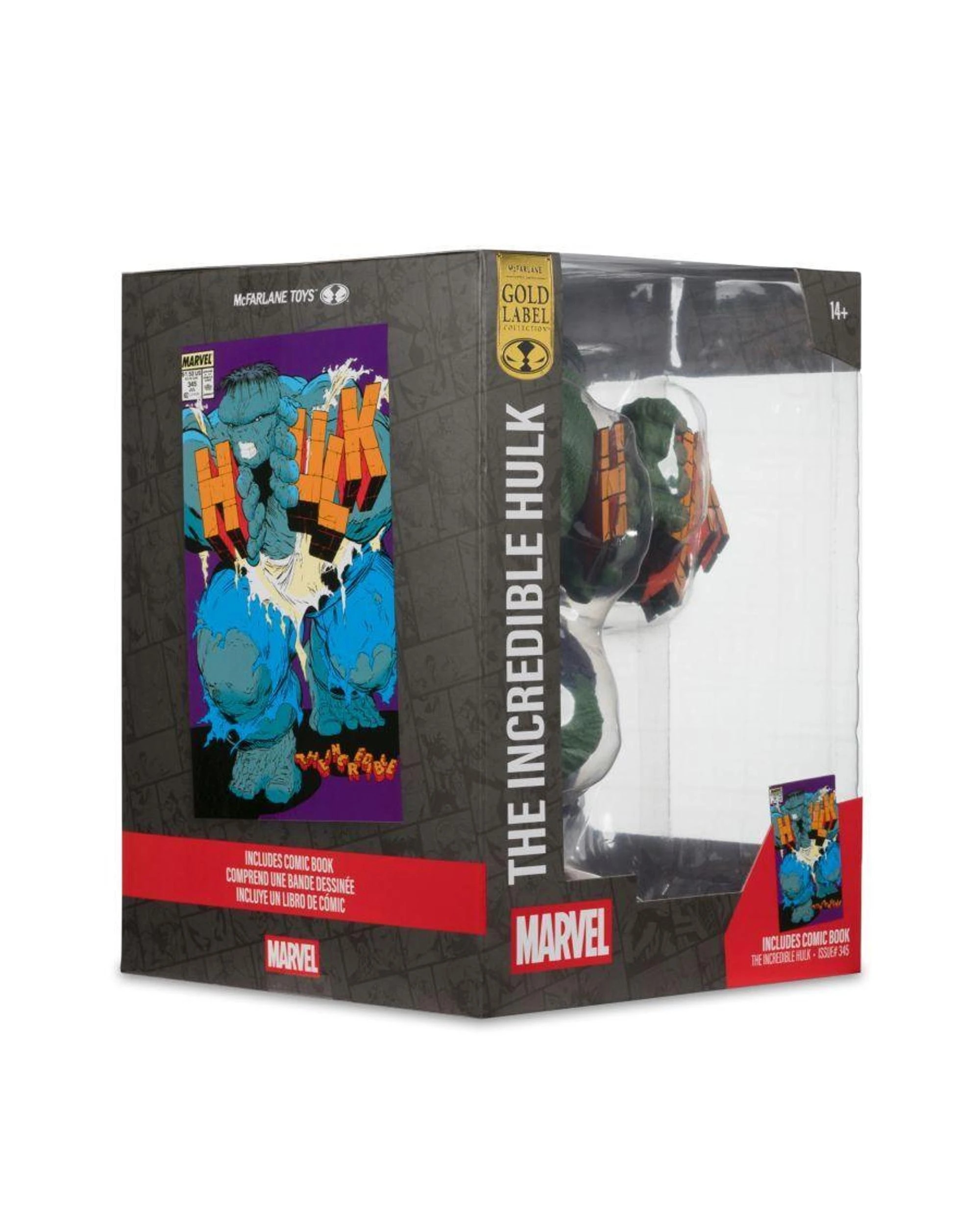 9 McFarlane Marvel Collection The Incredible Hulk #345 Hulk Gold Label 1:6 Scale Figure, 9 of 9