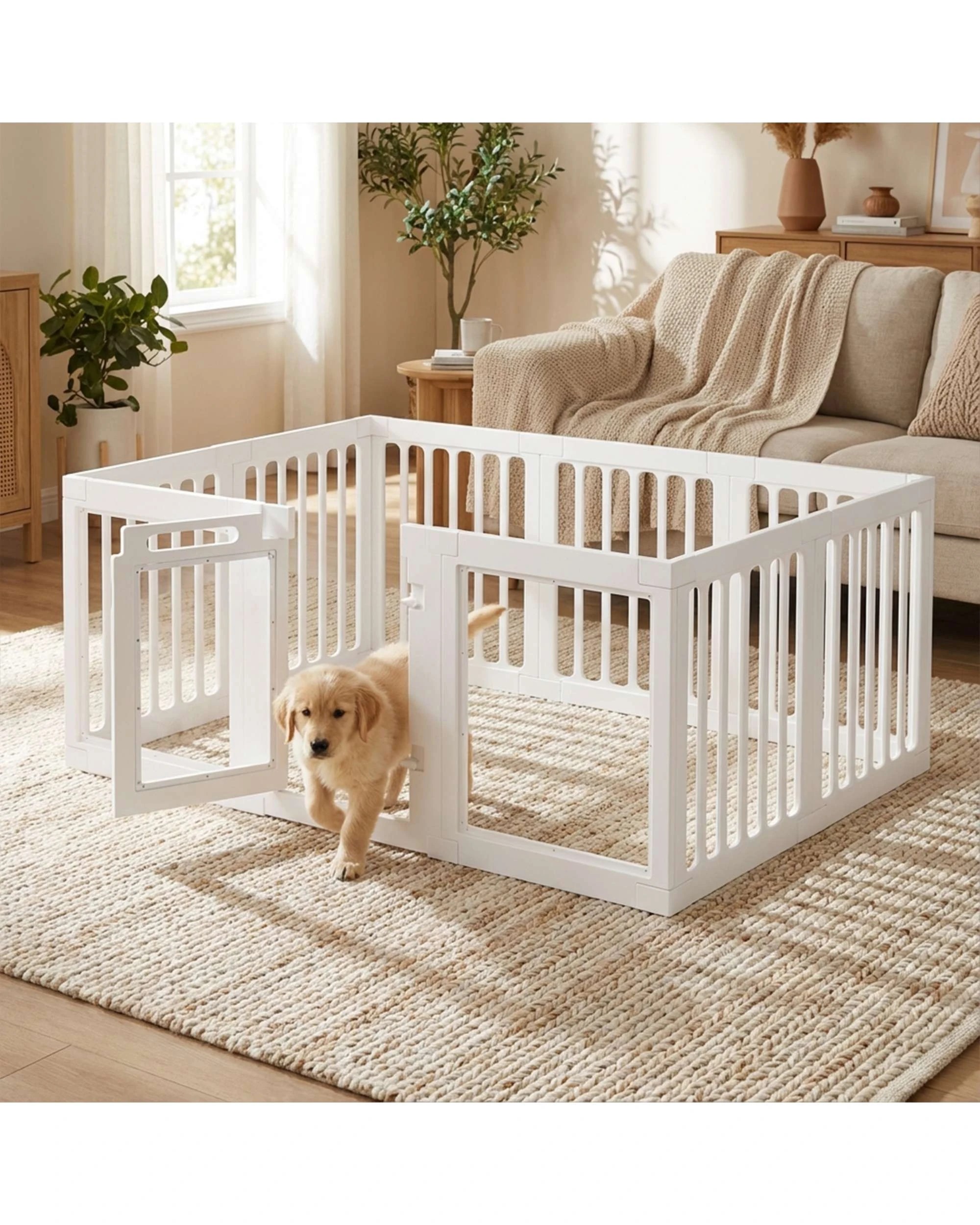 2 Advwin Pet Playpen Enclosure Pet Fence, 2 of 8