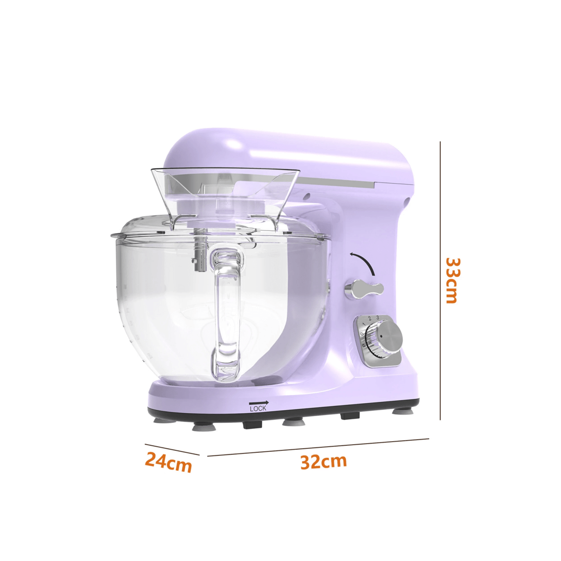 7 Advwin Purple Stand Mixer 5.5l, 7 of 7