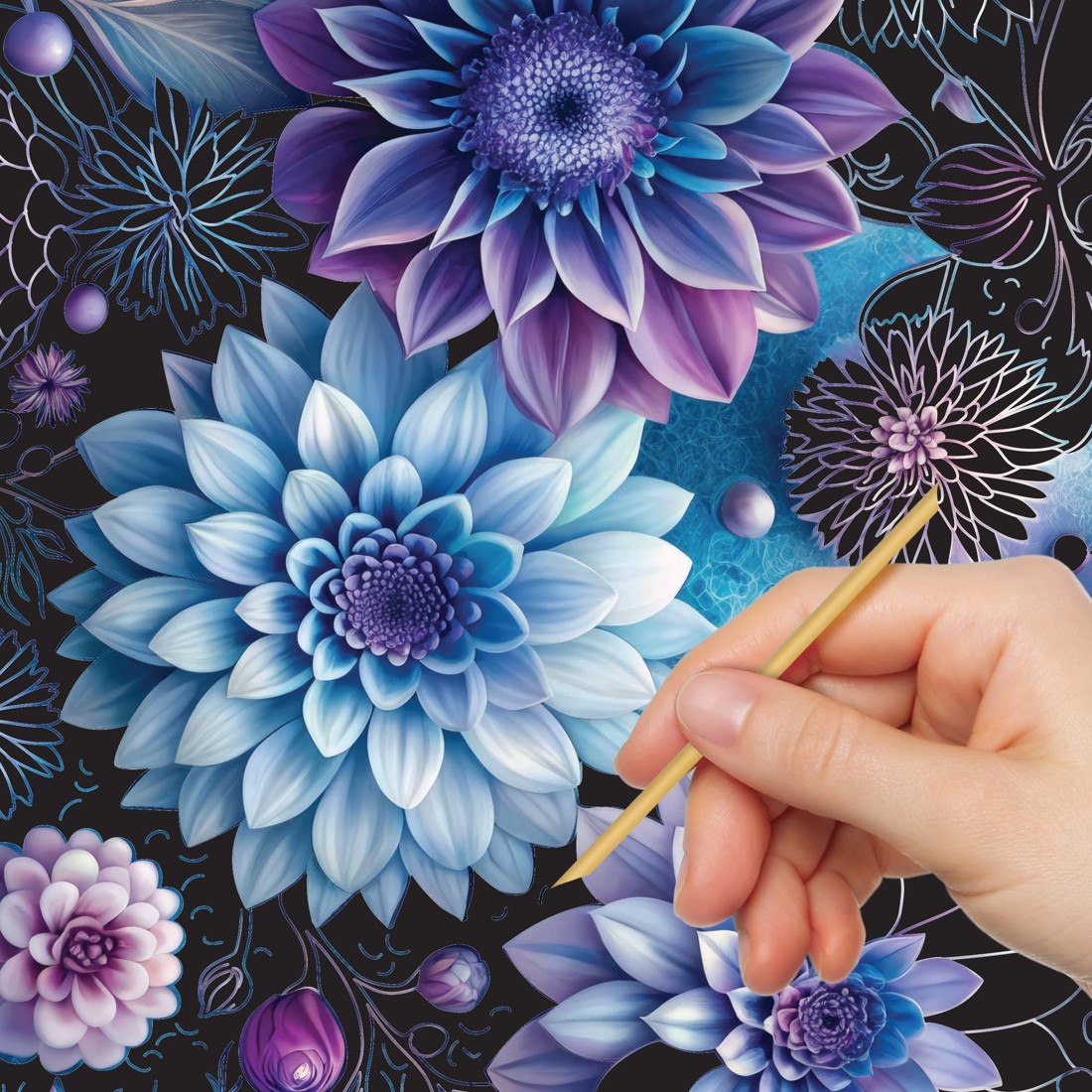 6 Kaleidoscope Etch Art: Floral Fantasy - Book, 6 of 7