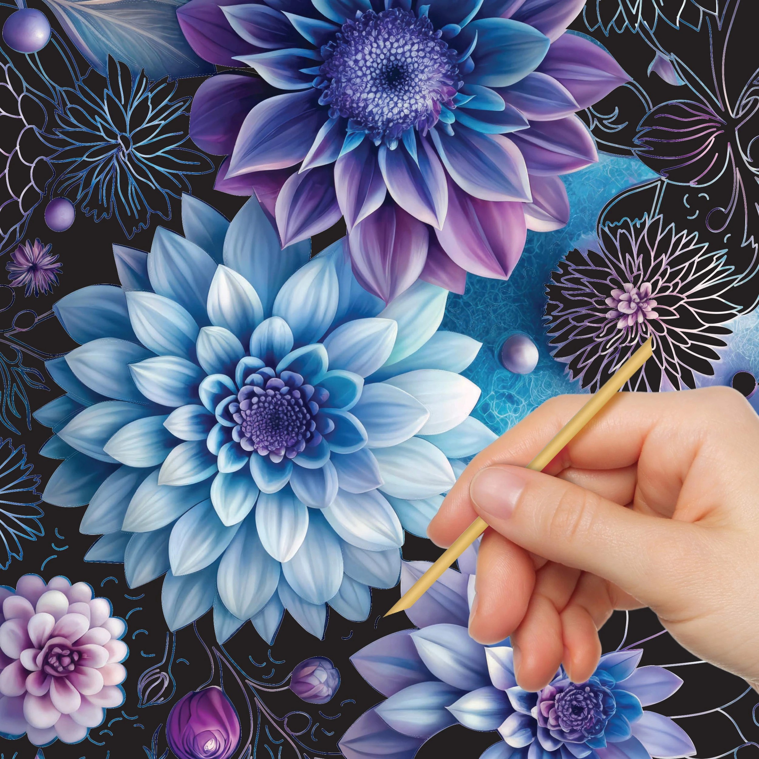 6 Kaleidoscope Etch Art: Floral Fantasy - Book, 6 of 7