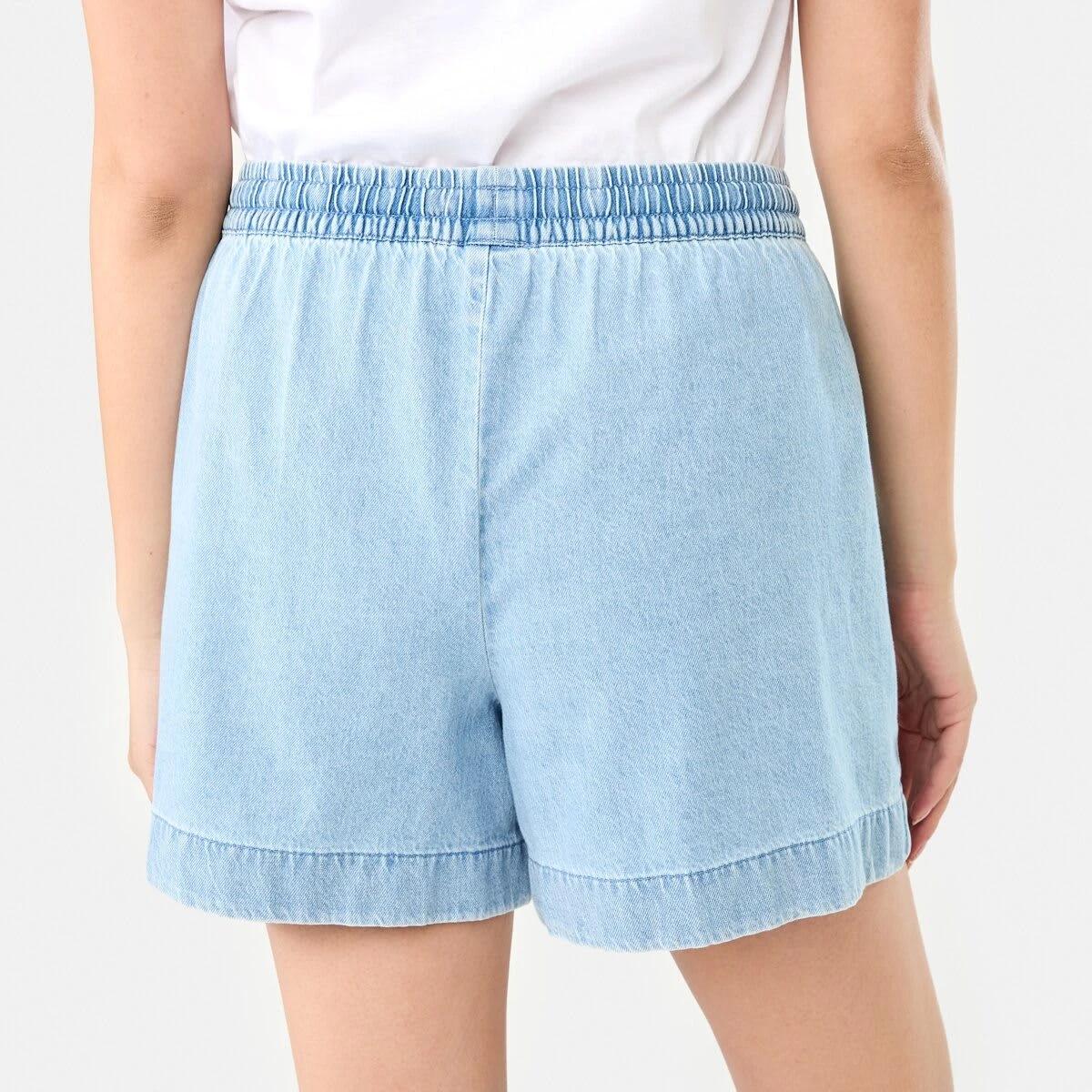 4 Patch Pocket Denim Shorts LIGHT DENIM WASH, 4 of 8