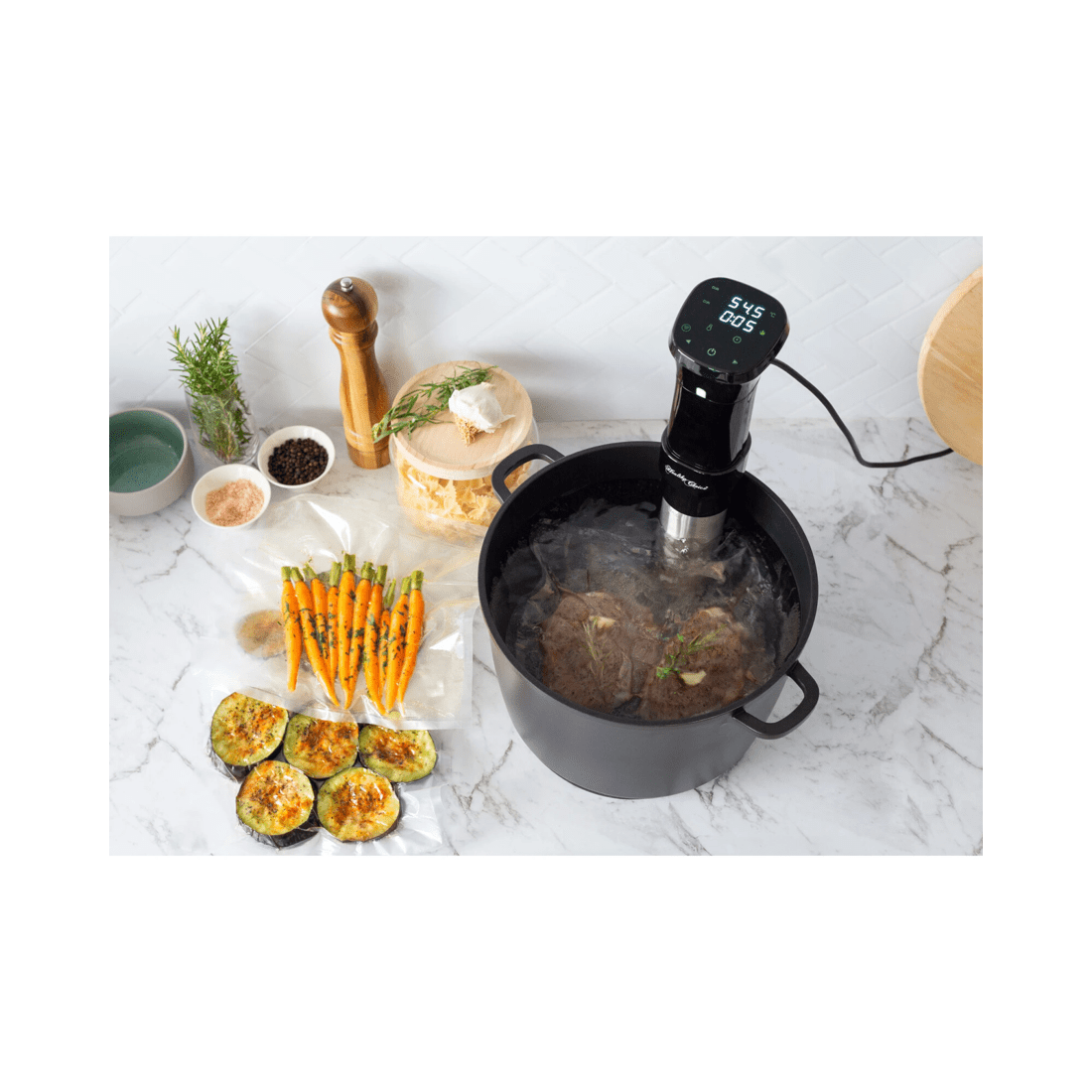 4 Healthy Choice Sous Vide Precision Cooker with Touchscreen &amp; App Control 1100W, 4 of 8