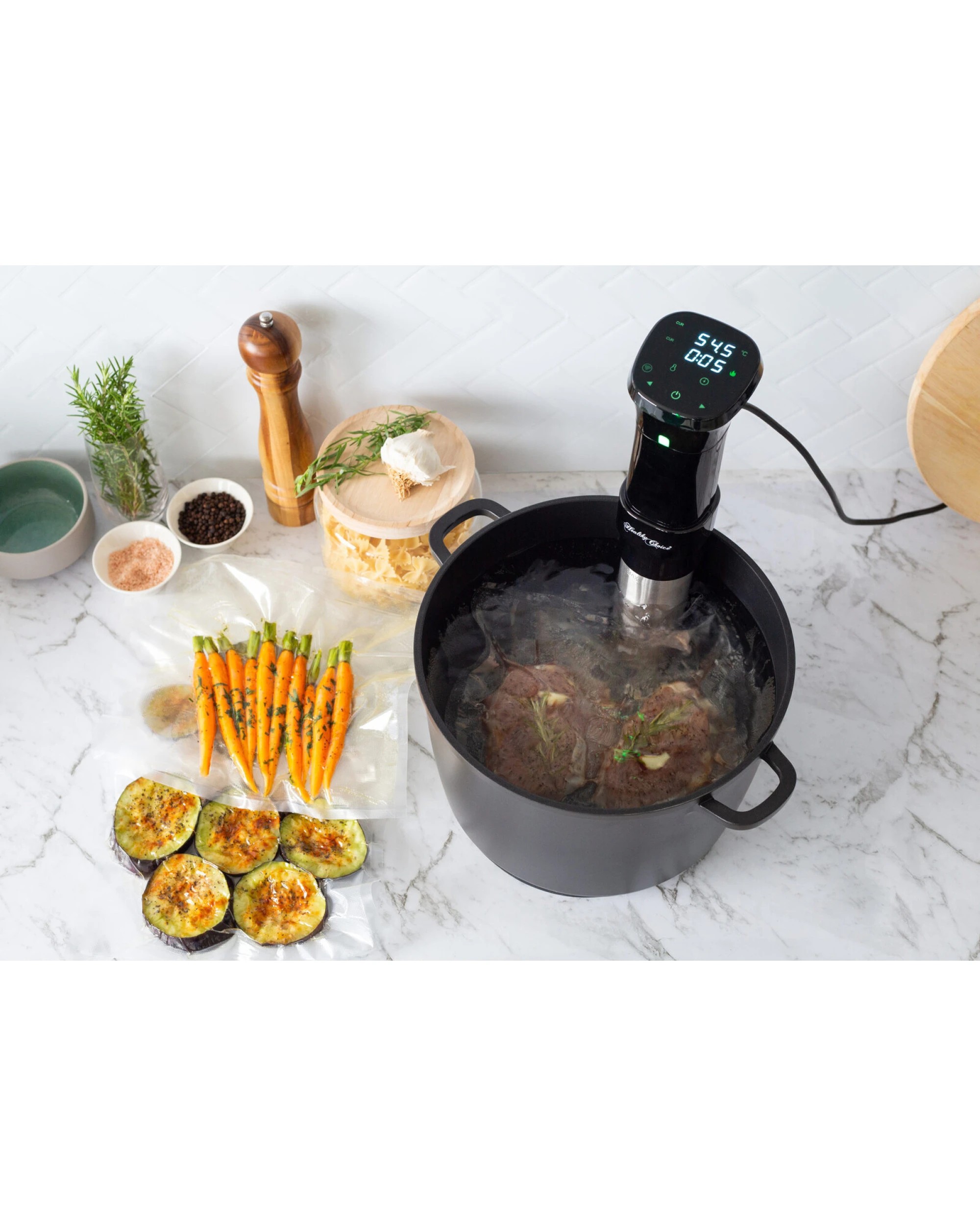 4 Healthy Choice Sous Vide Precision Cooker with Touchscreen & App Control 1100W, 4 of 8