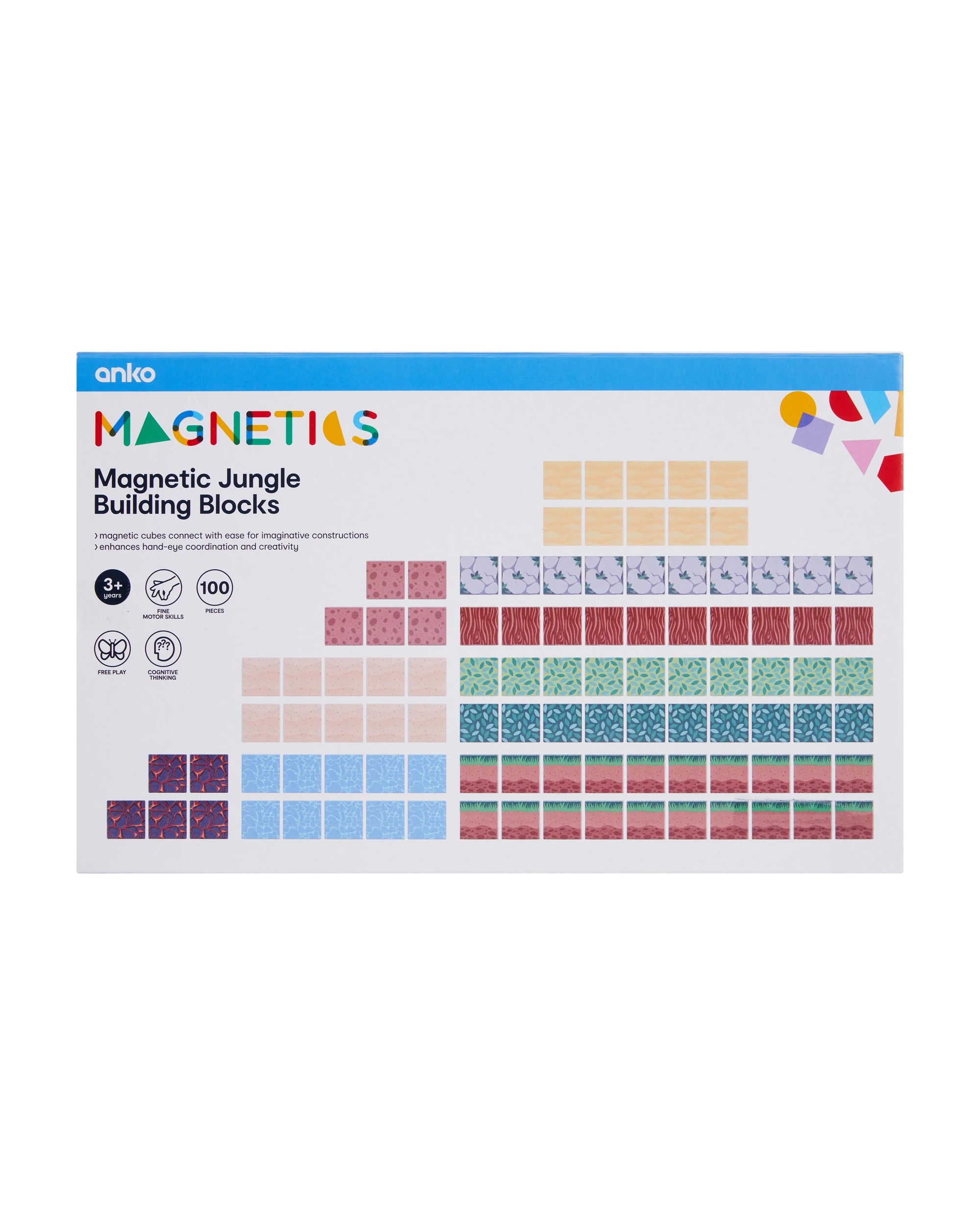 7 100 Piece Magnetic Jungle Building Blocks, 7 of 7