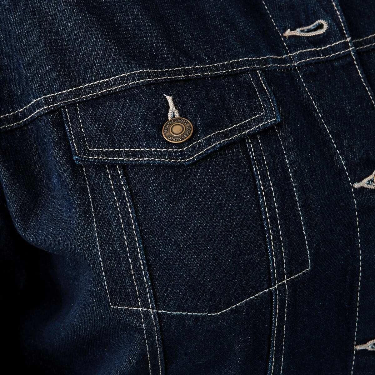 6 Curve Denim Jacket Mid Wash, 6 of 8