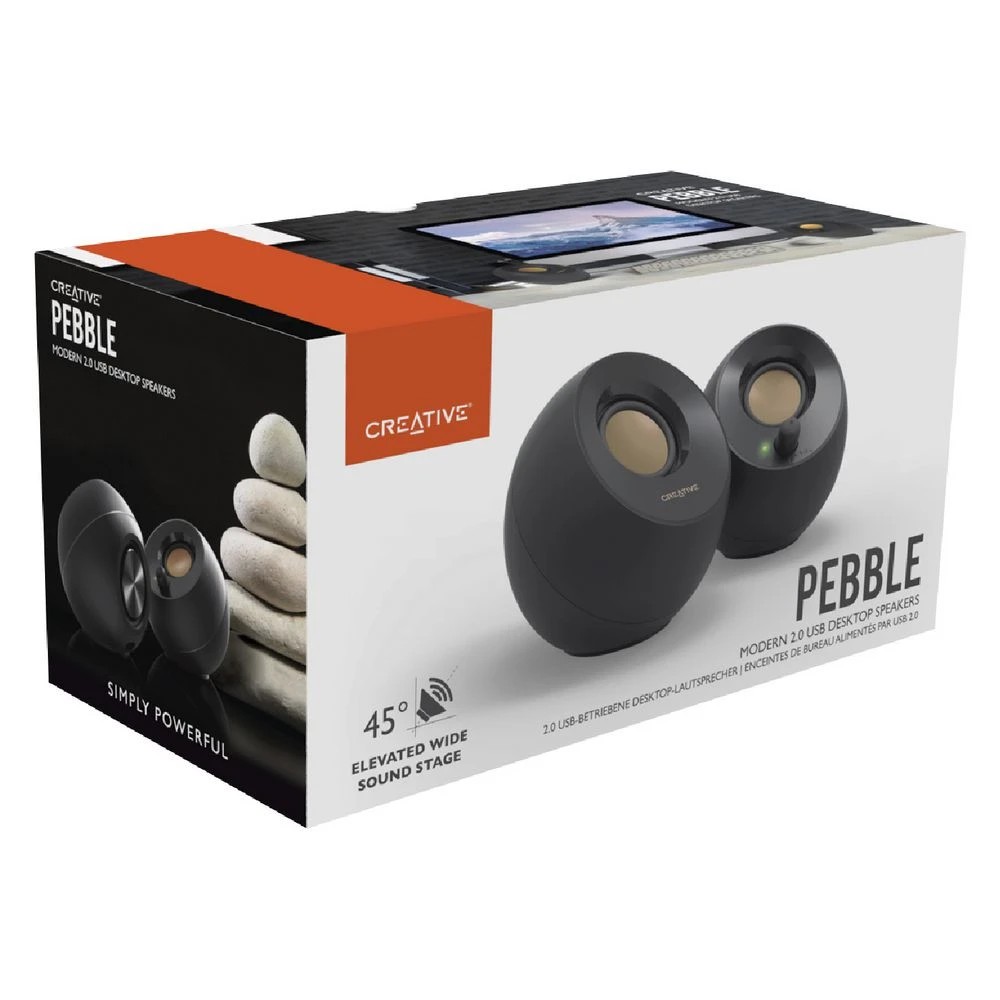 3 Creative Pebble PC Speakers Black, 3 of 6