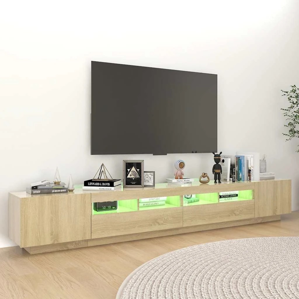 2 vidaXL Tv Cabinet Engineered Wood - Brown, 2 of 7
