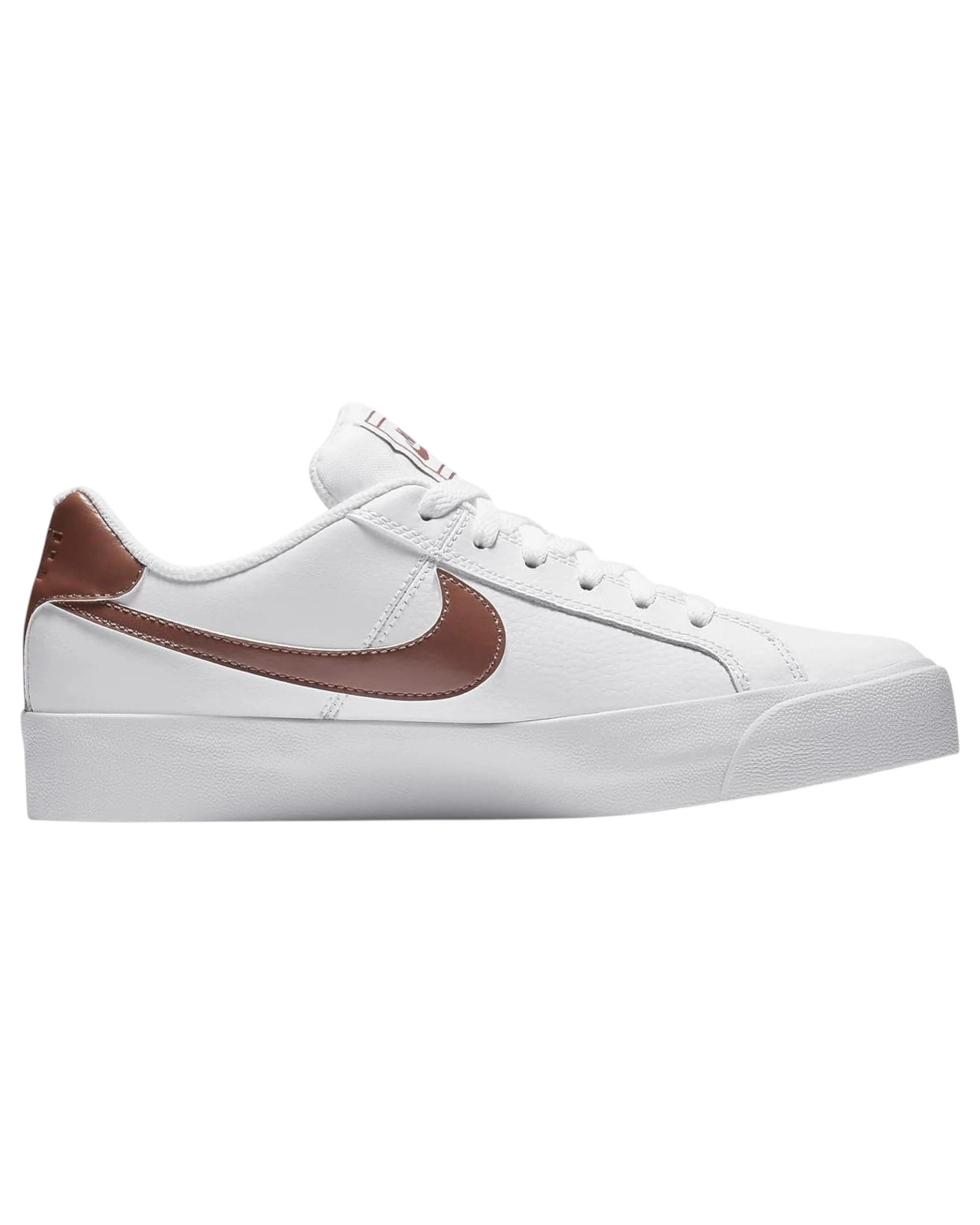 1 Nike Womens Court Royale AC Athletic Shoes WHITE/MAUVE, 1 of 6