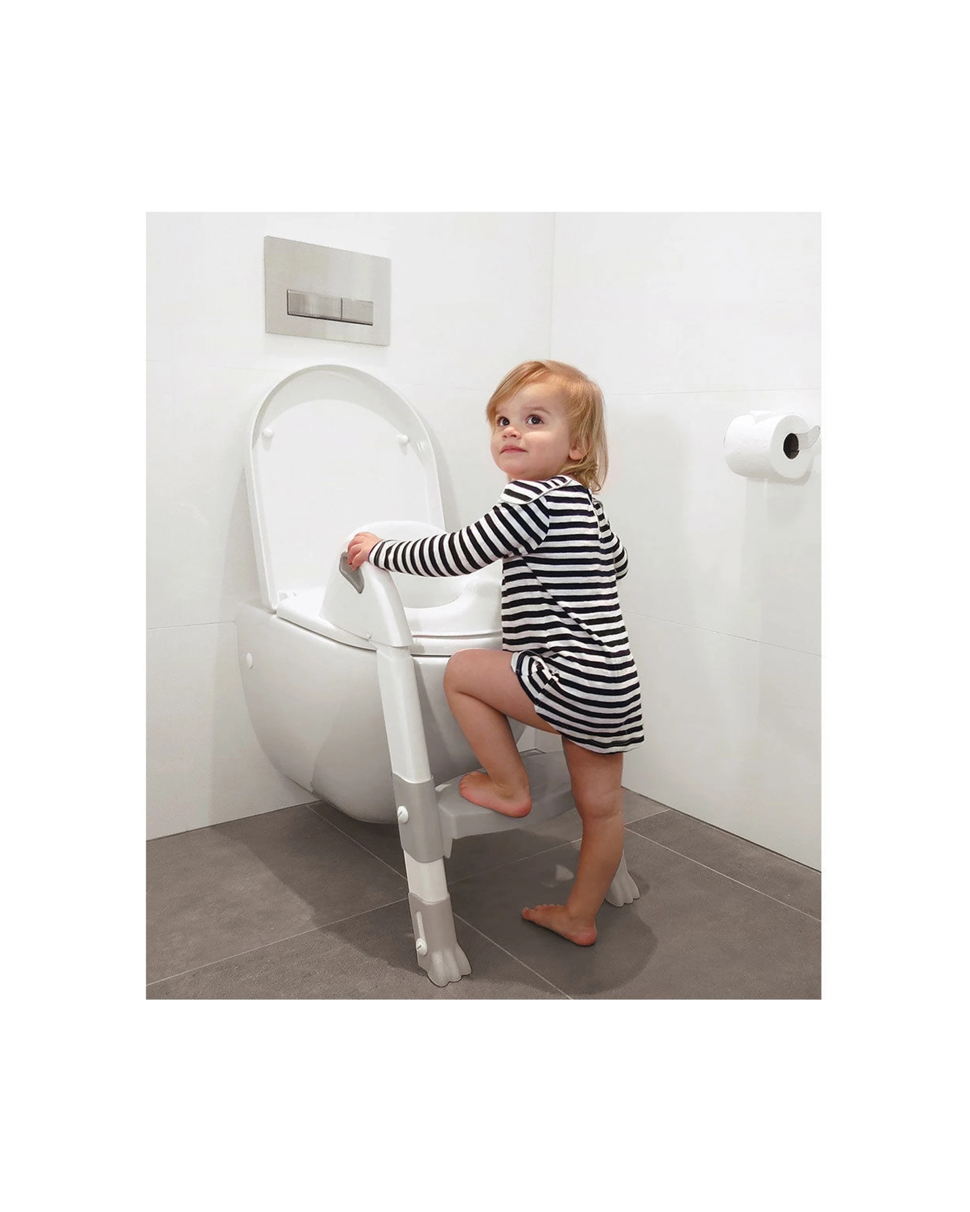 2 Roger Armstrong Ultimate Toilet Trainer Seat Toddler White Foldable Non Slip Adjustable
 - White, 2 of 5