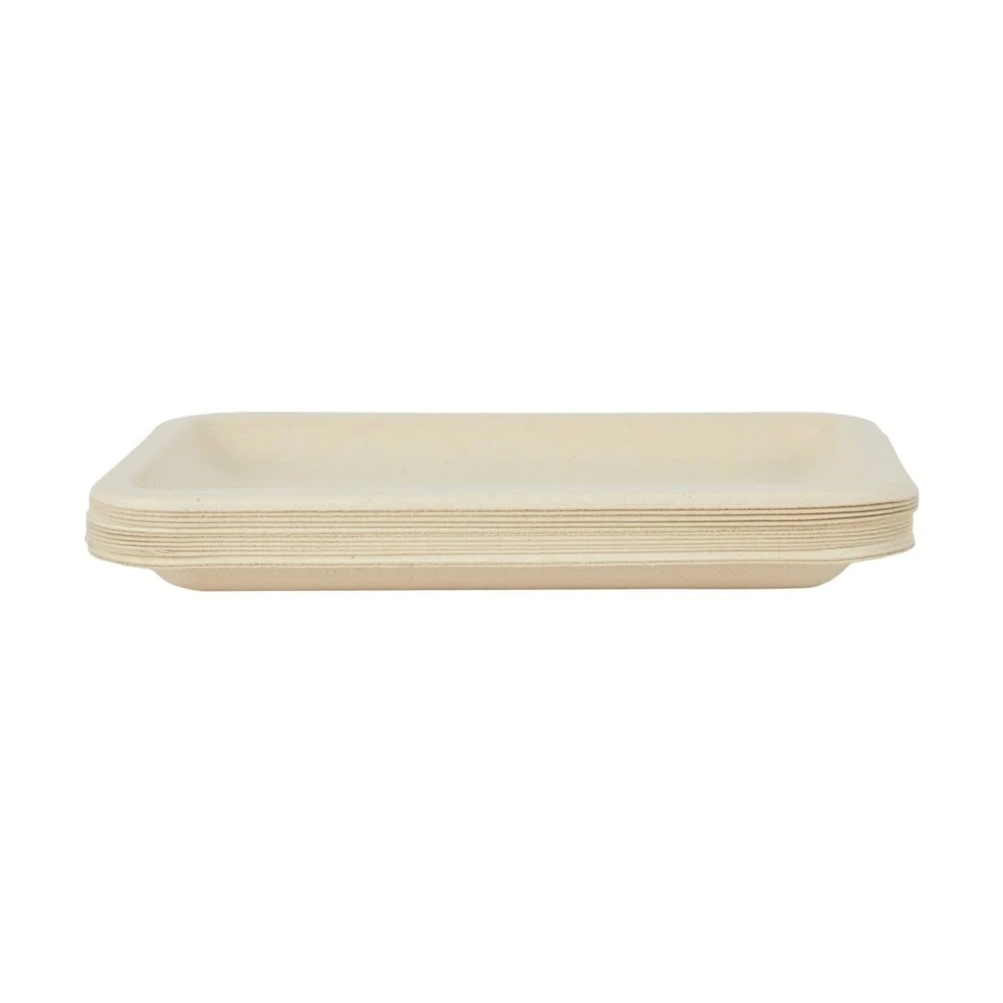 3 12 Piece Sugarcane Pulp Rectangle Plates, 3 of 5