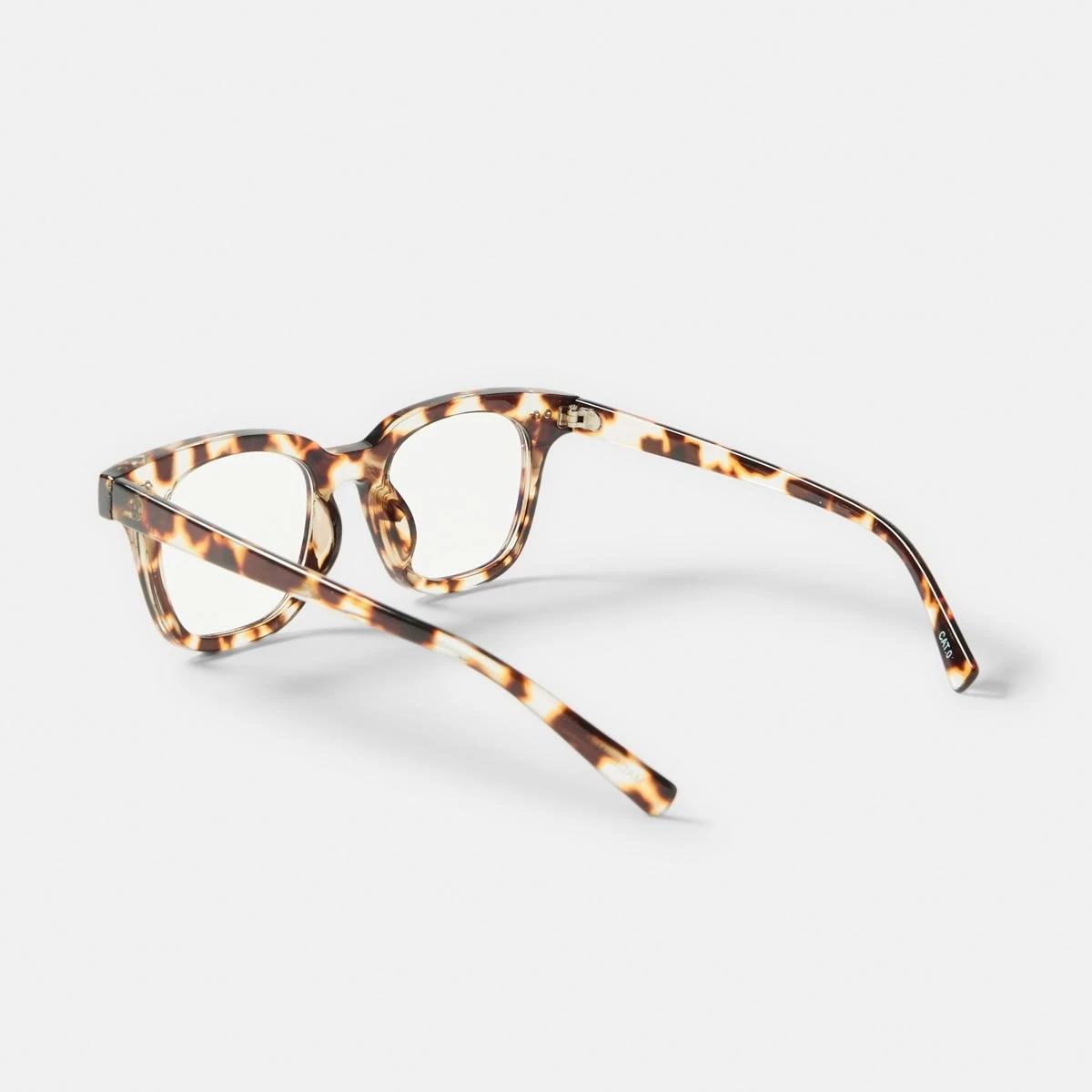 3 Square Blue Light Glasses Tort, 3 of 6