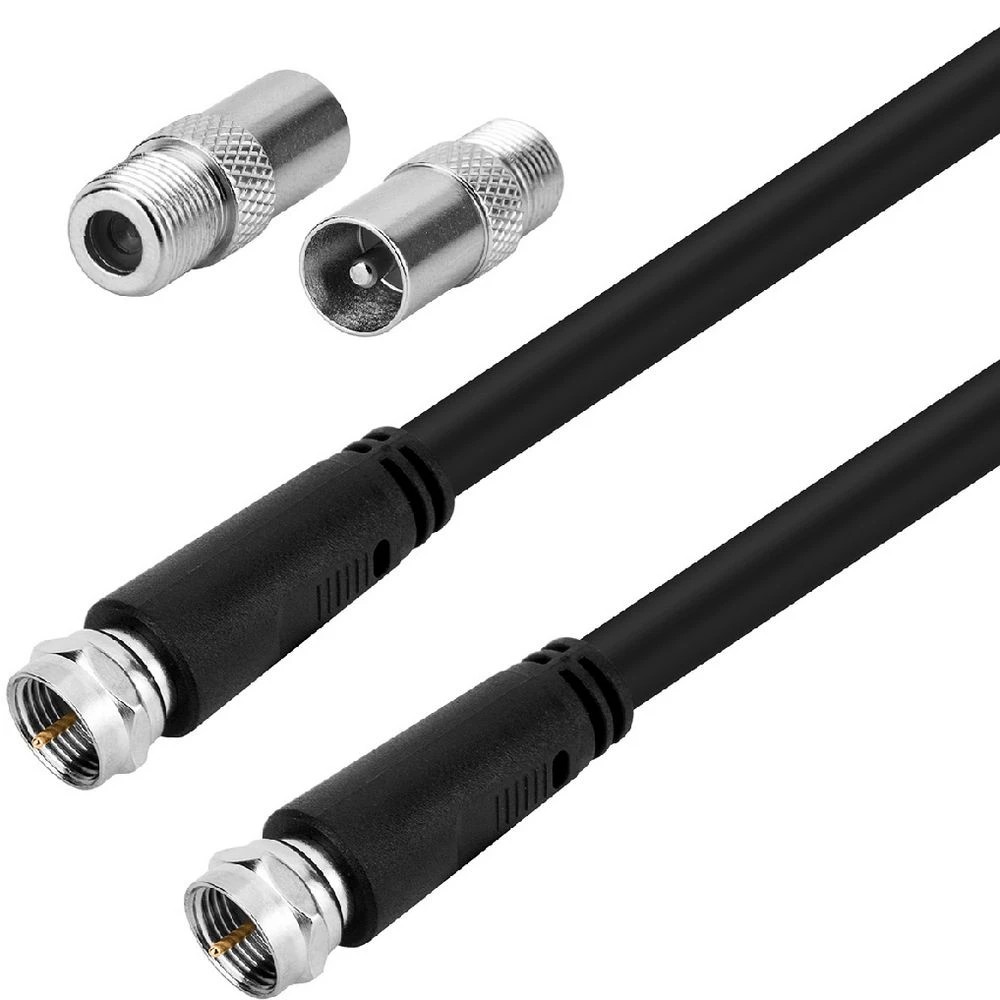 1 Comsol Antenna Cable F-Type Male to Male with PAL Adapters 3m, 1 of 1