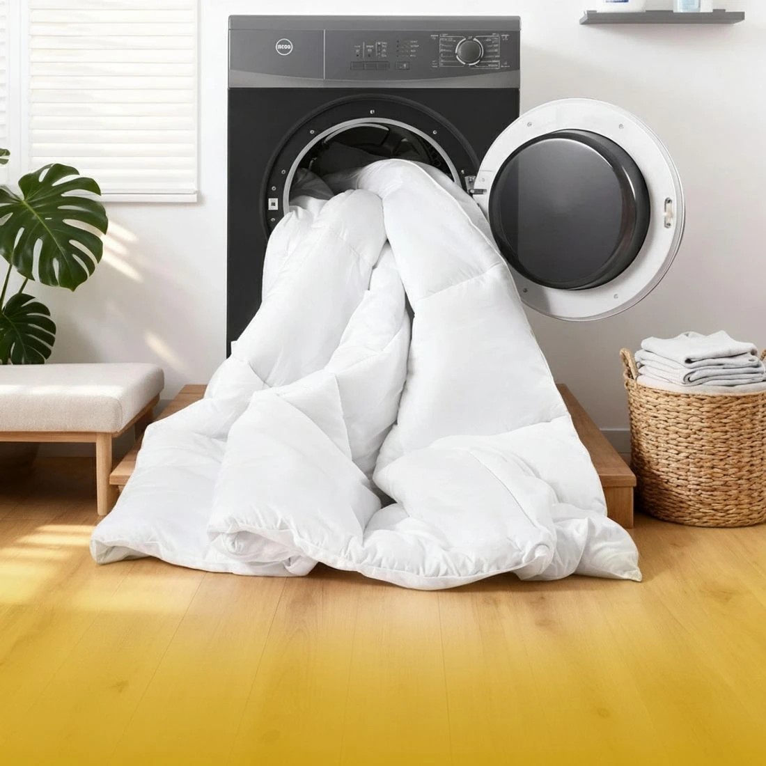 7 Giselle Bedding Queen Size 400GSM Microfiber Quilt All Season Duvet Quilts Comforter Winter Summer - Queen Bed - White, 7 of 8